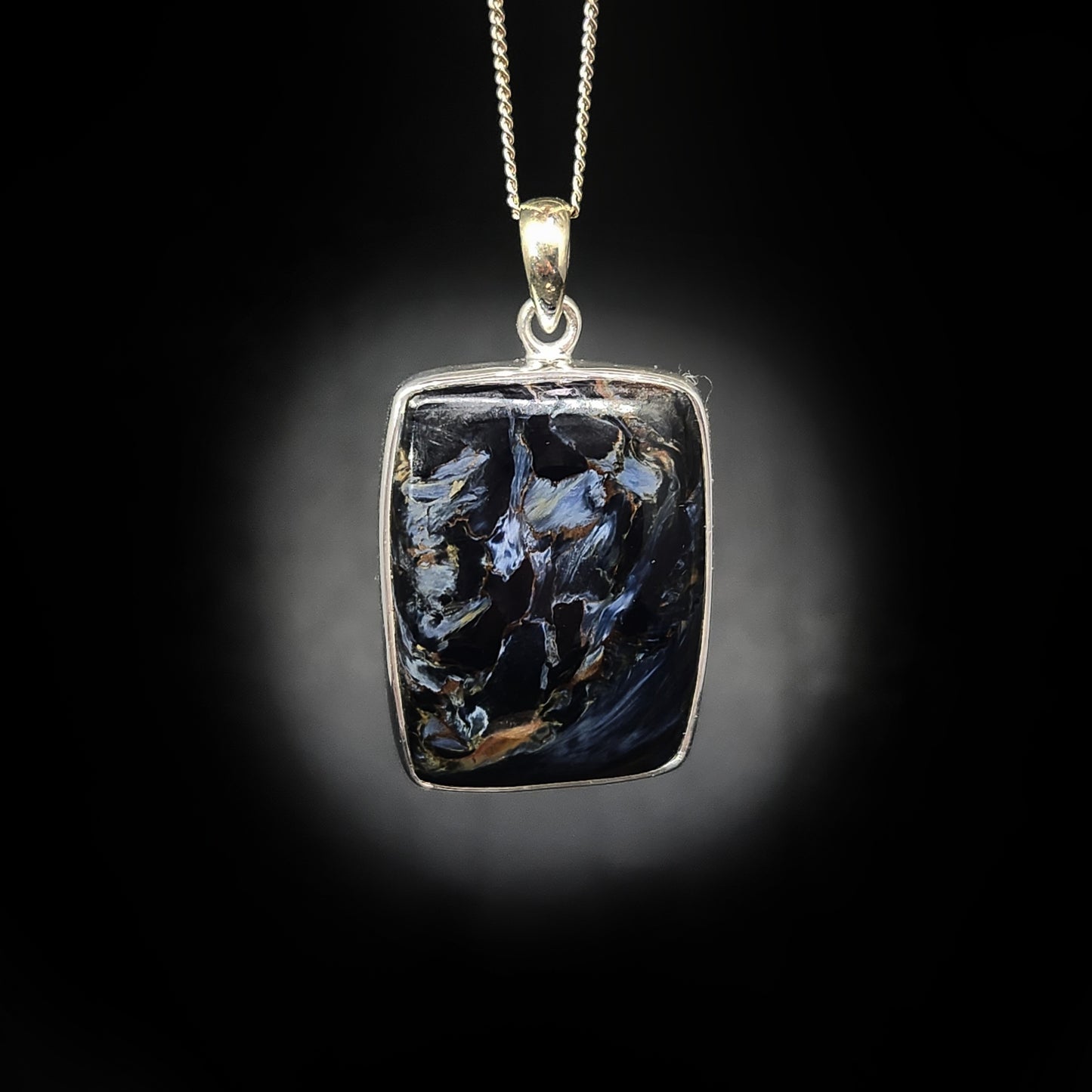 Pietersite Silver Pendant