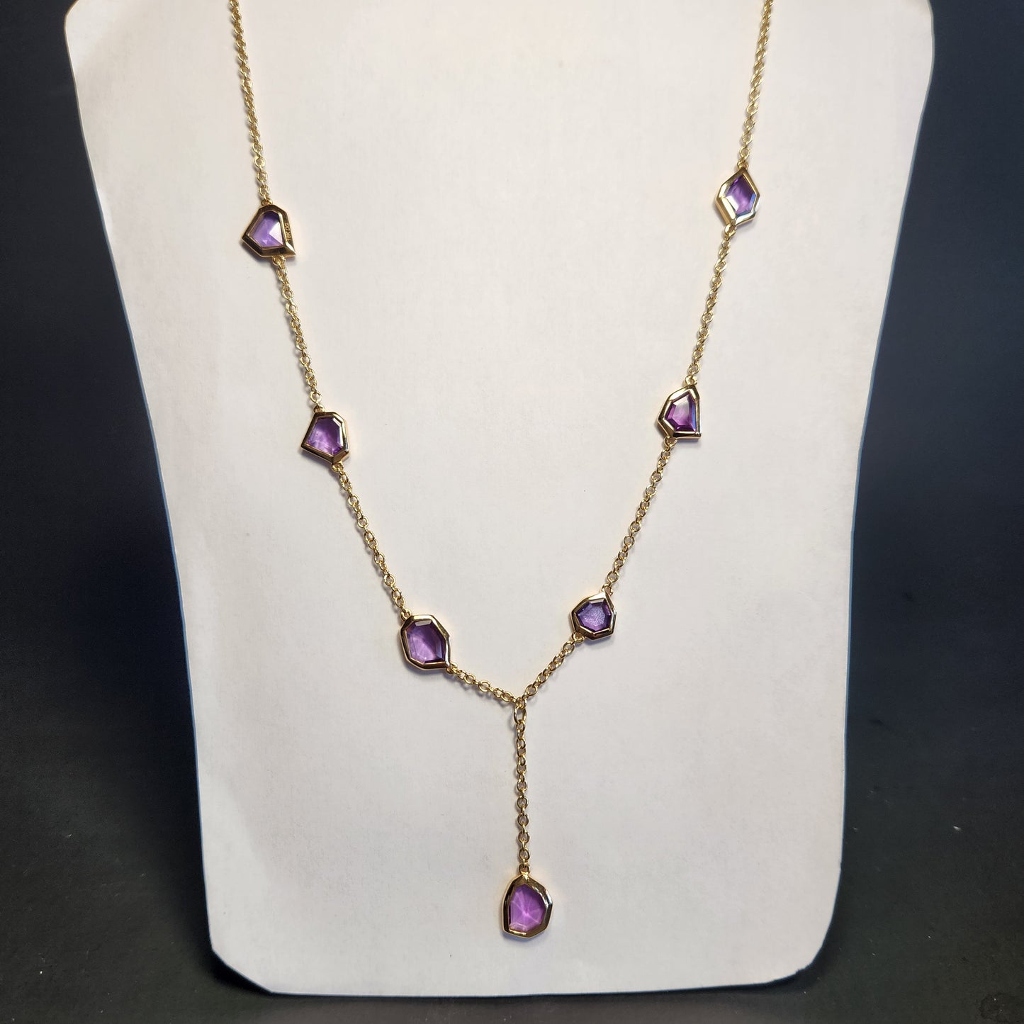 Sapphire in 18ky Gold Necklace