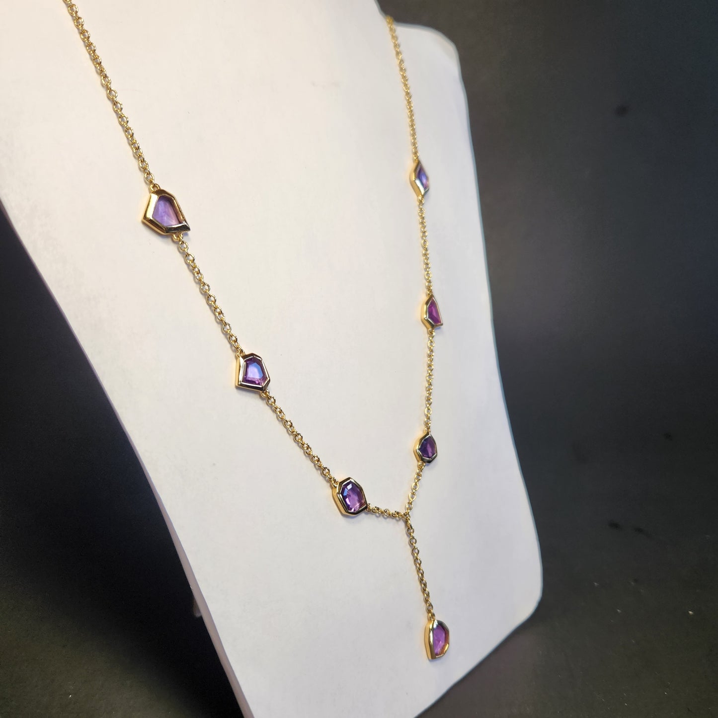 Sapphire in 18ky Gold Necklace