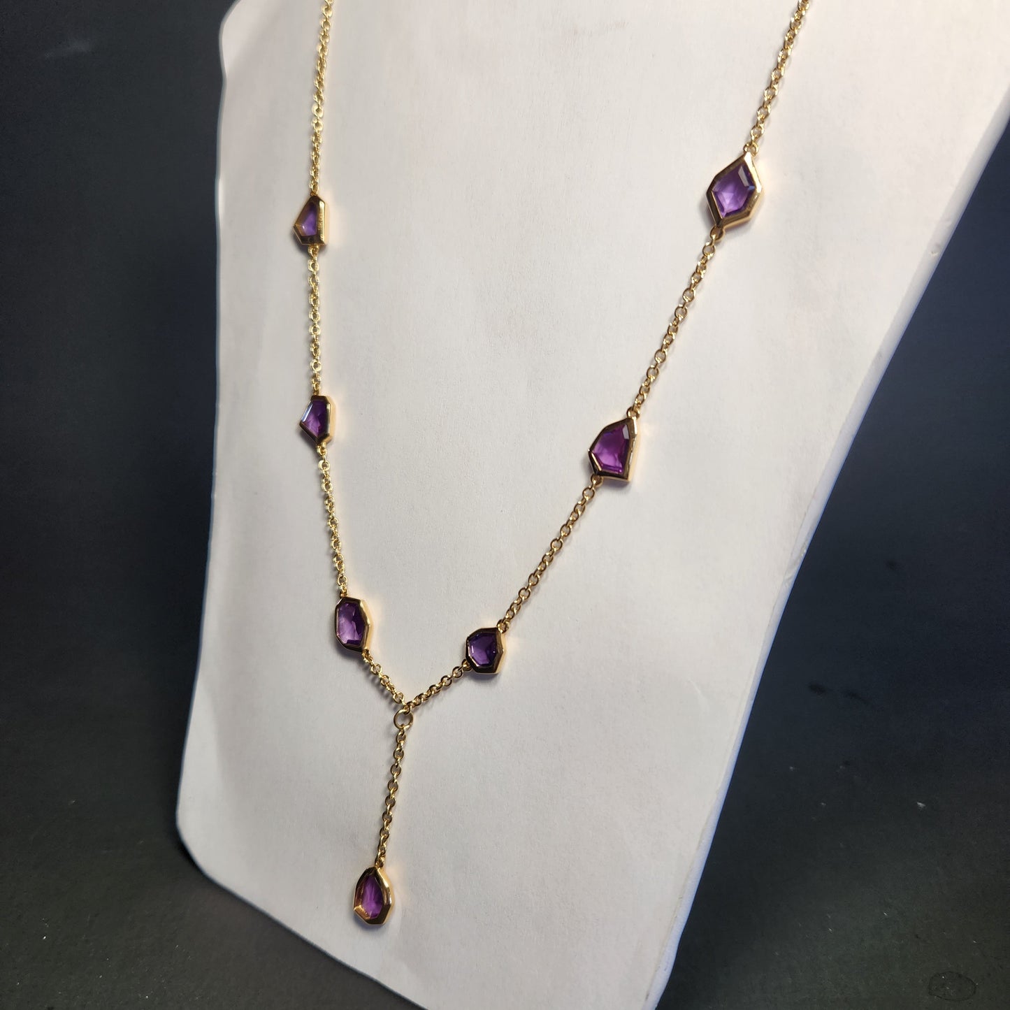 Sapphire in 18ky Gold Necklace