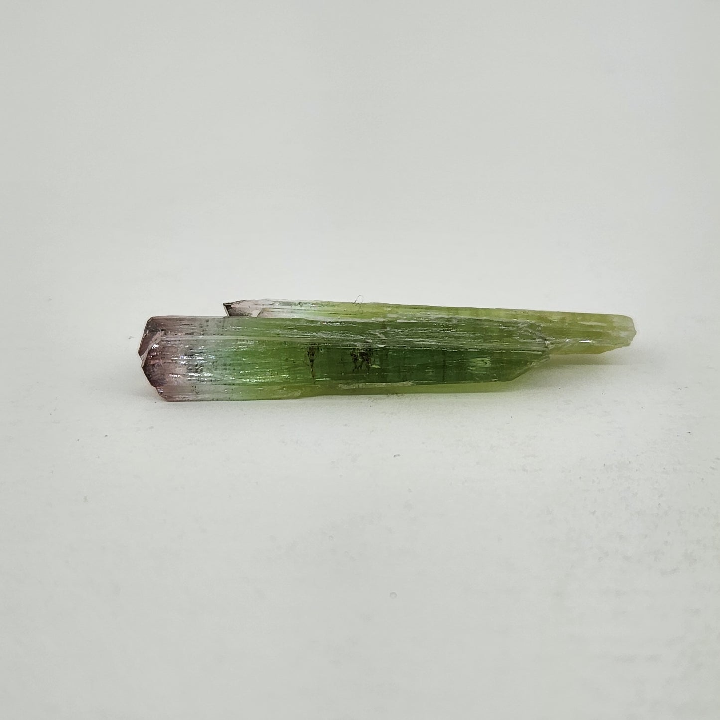 Bi-Colored Pink and Green Tourmaline Crystal Specimen