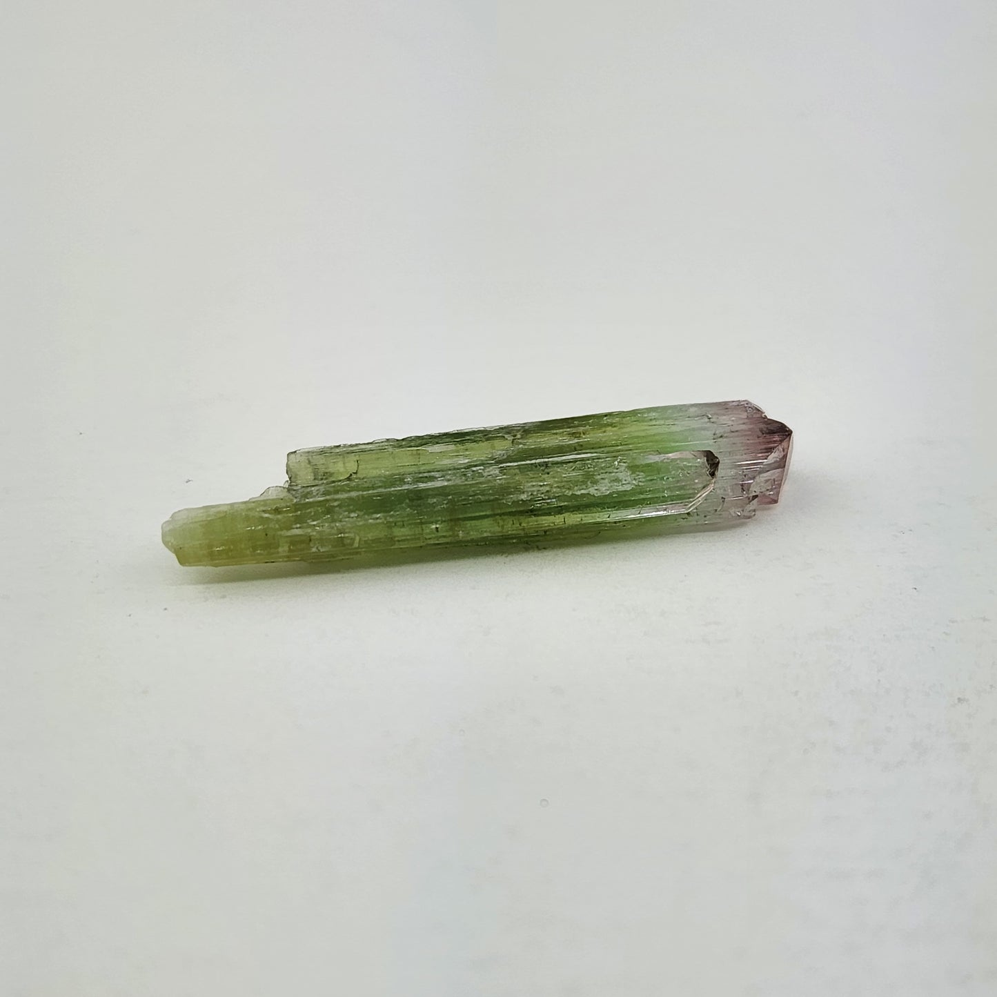 Bi-Colored Pink and Green Tourmaline Crystal Specimen