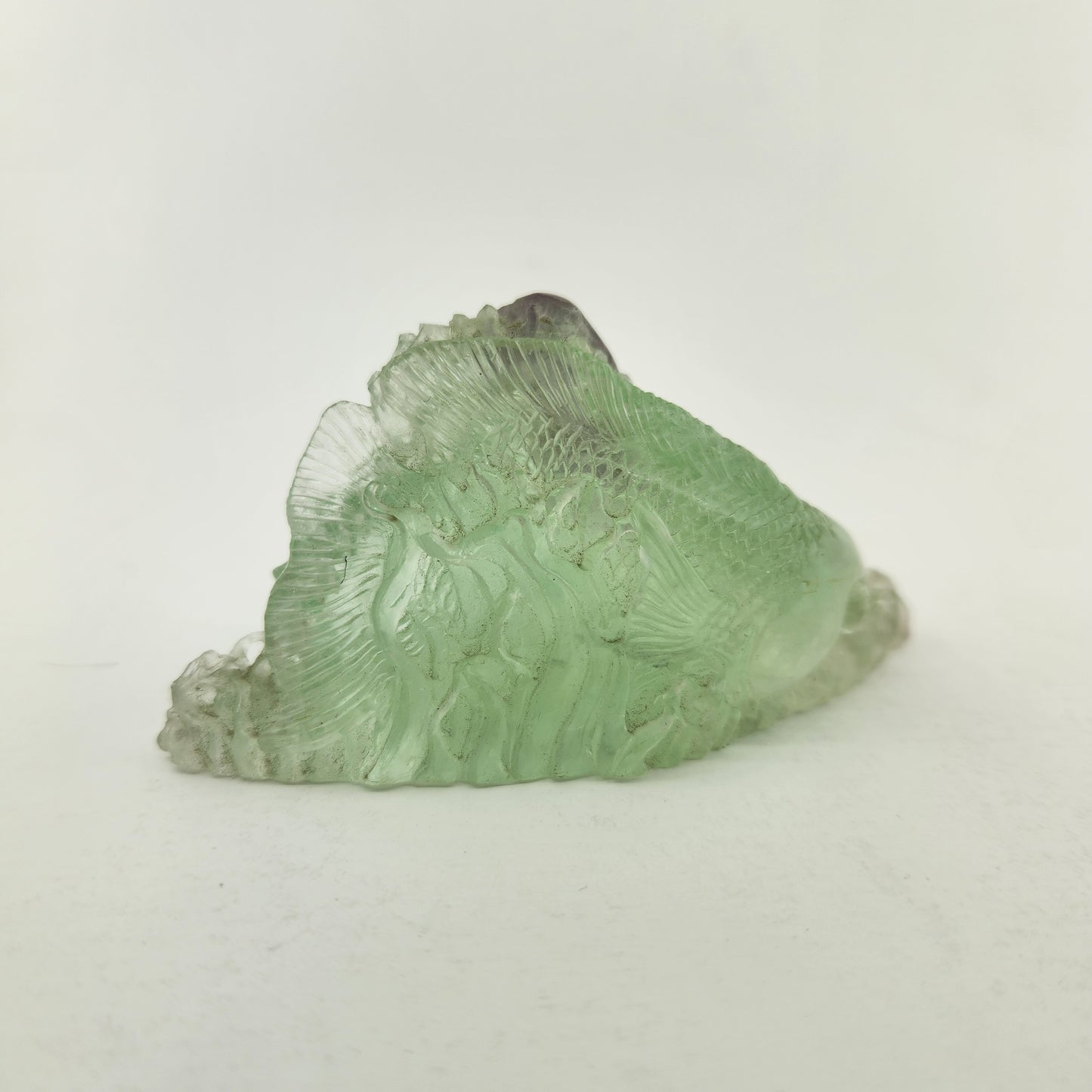 Fish Handcarved into Fluorite