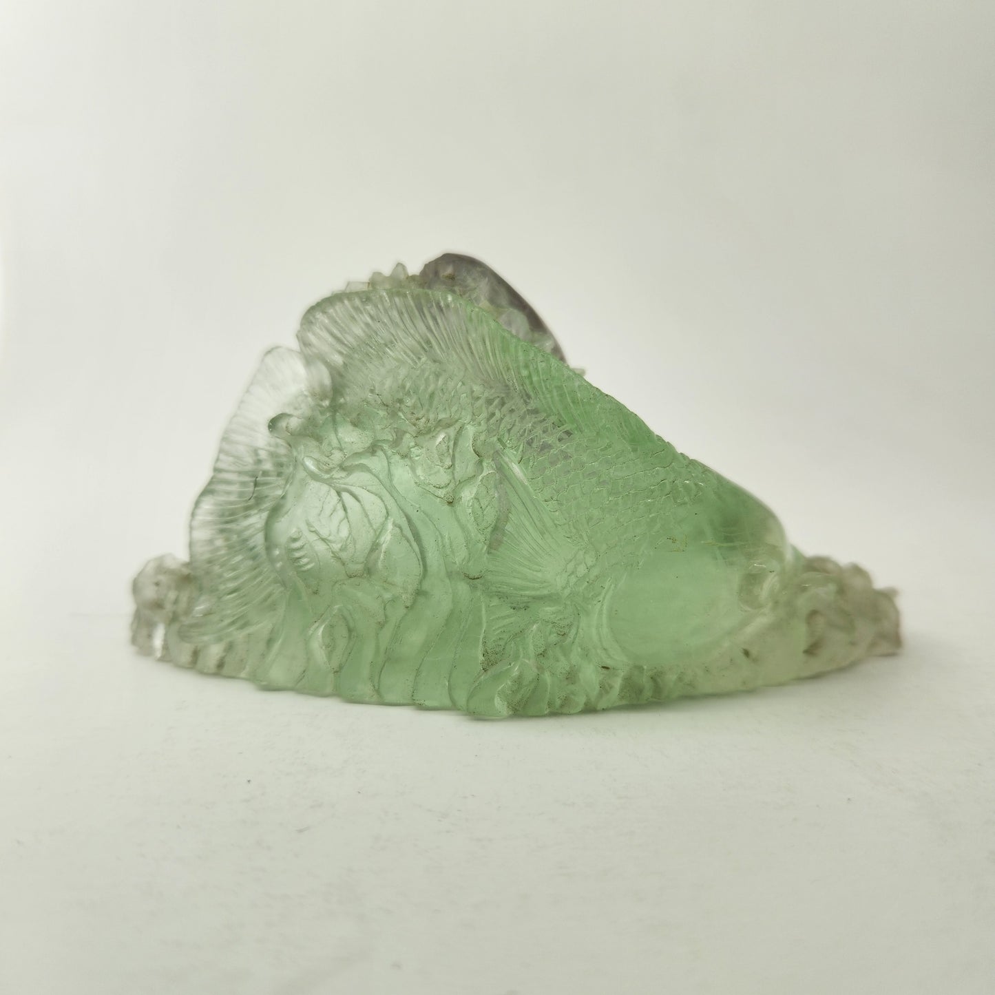 Fish Handcarved into Fluorite