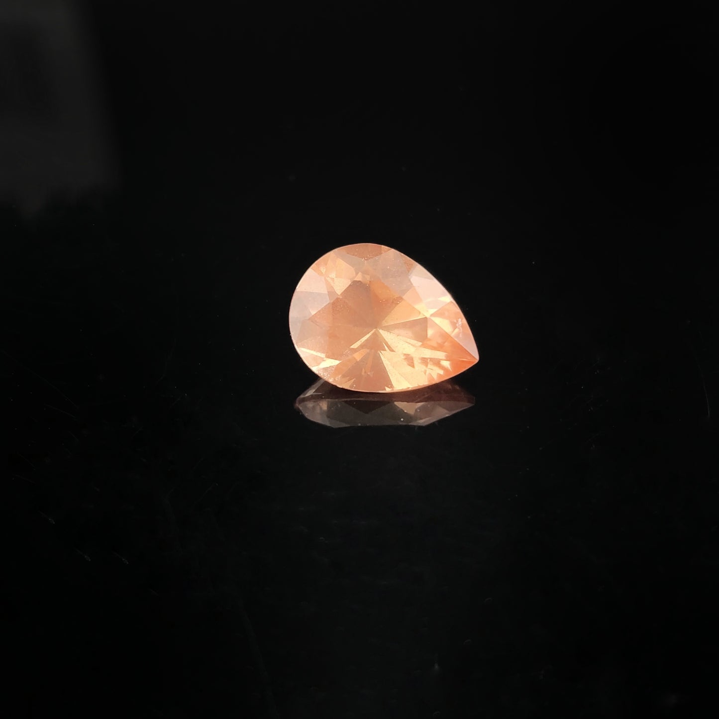 2.89 ct Oregon Sunstone Pear Facet