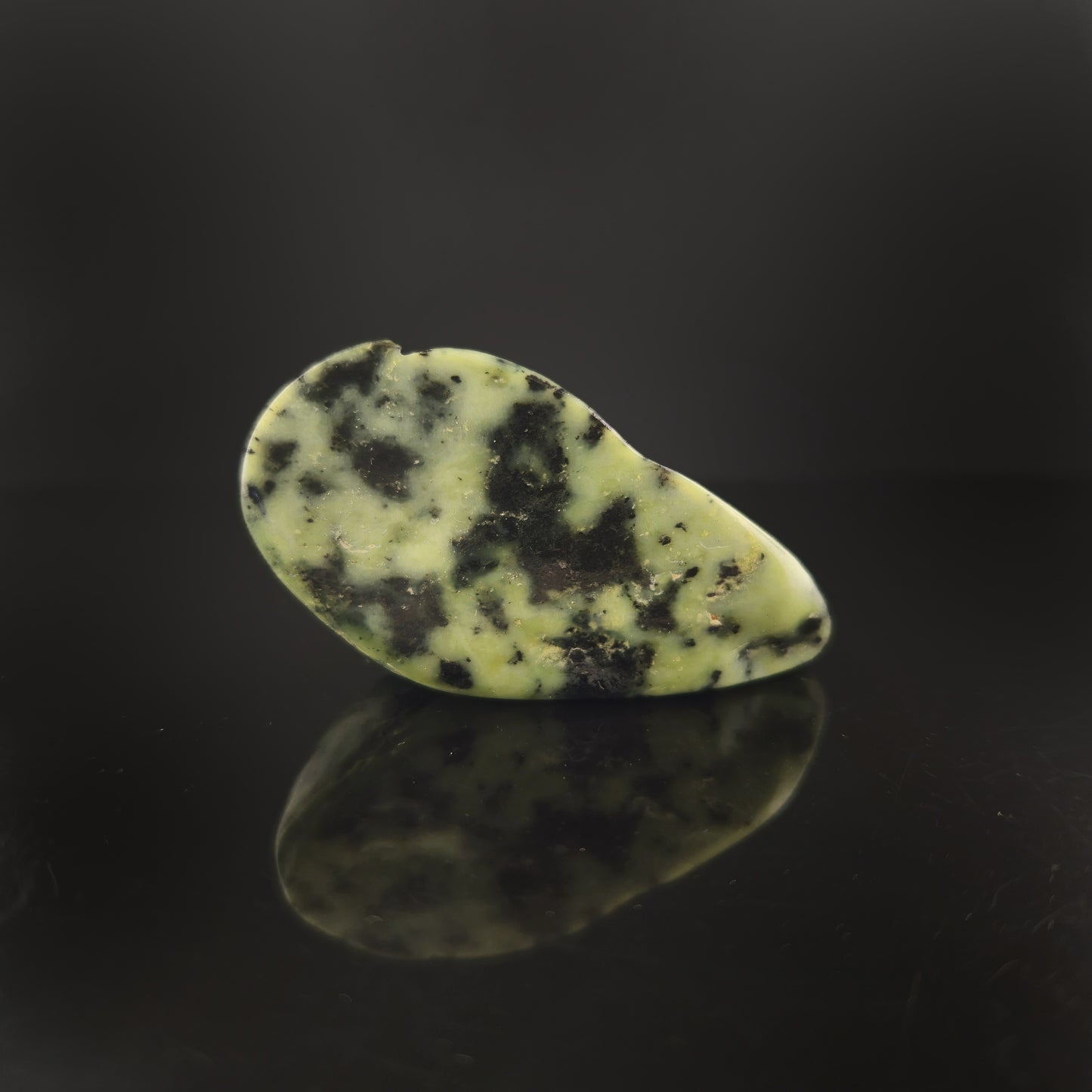 Woman Face Carving in Applegate Jade