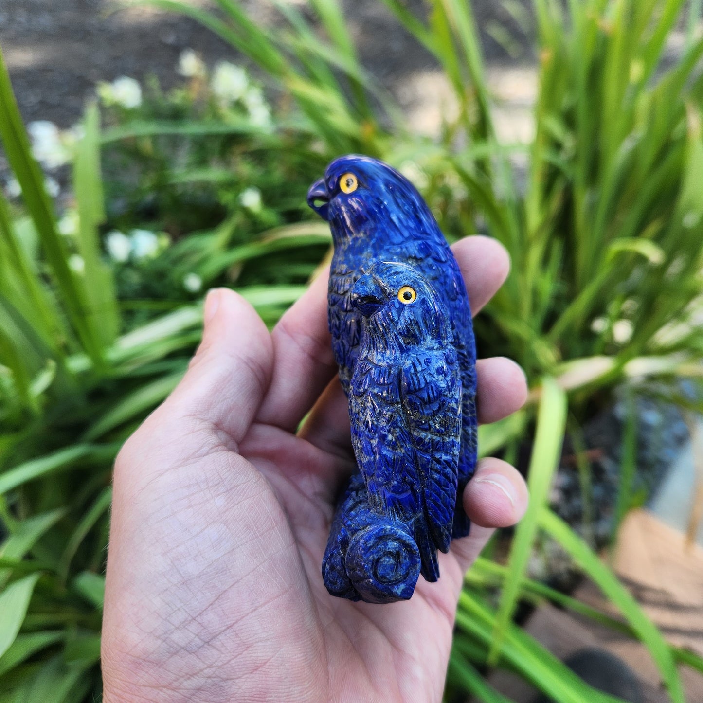Lapis Lazuli Bird Statue