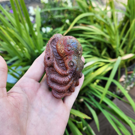 Handcarved Jasper Octopus