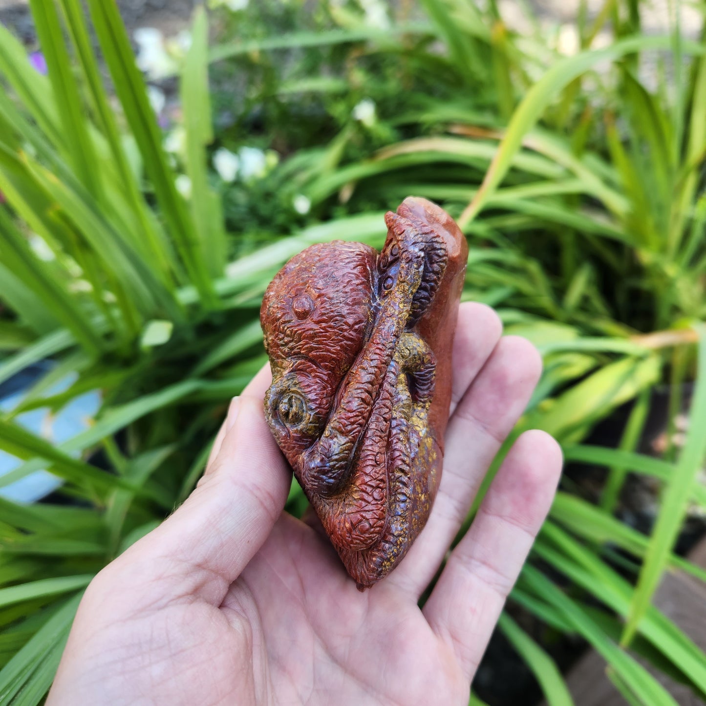 Handcarved Jasper Octopus