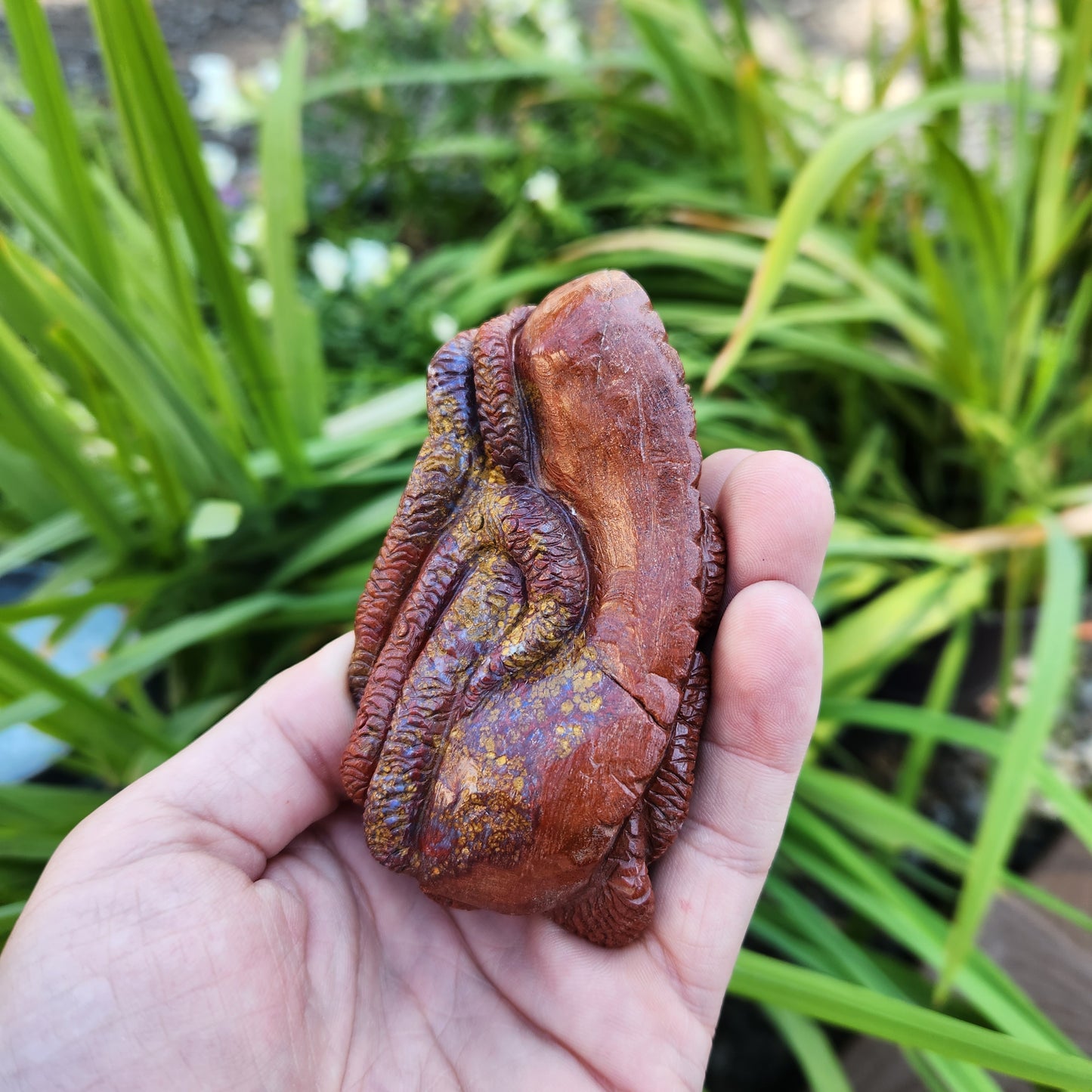 Handcarved Jasper Octopus