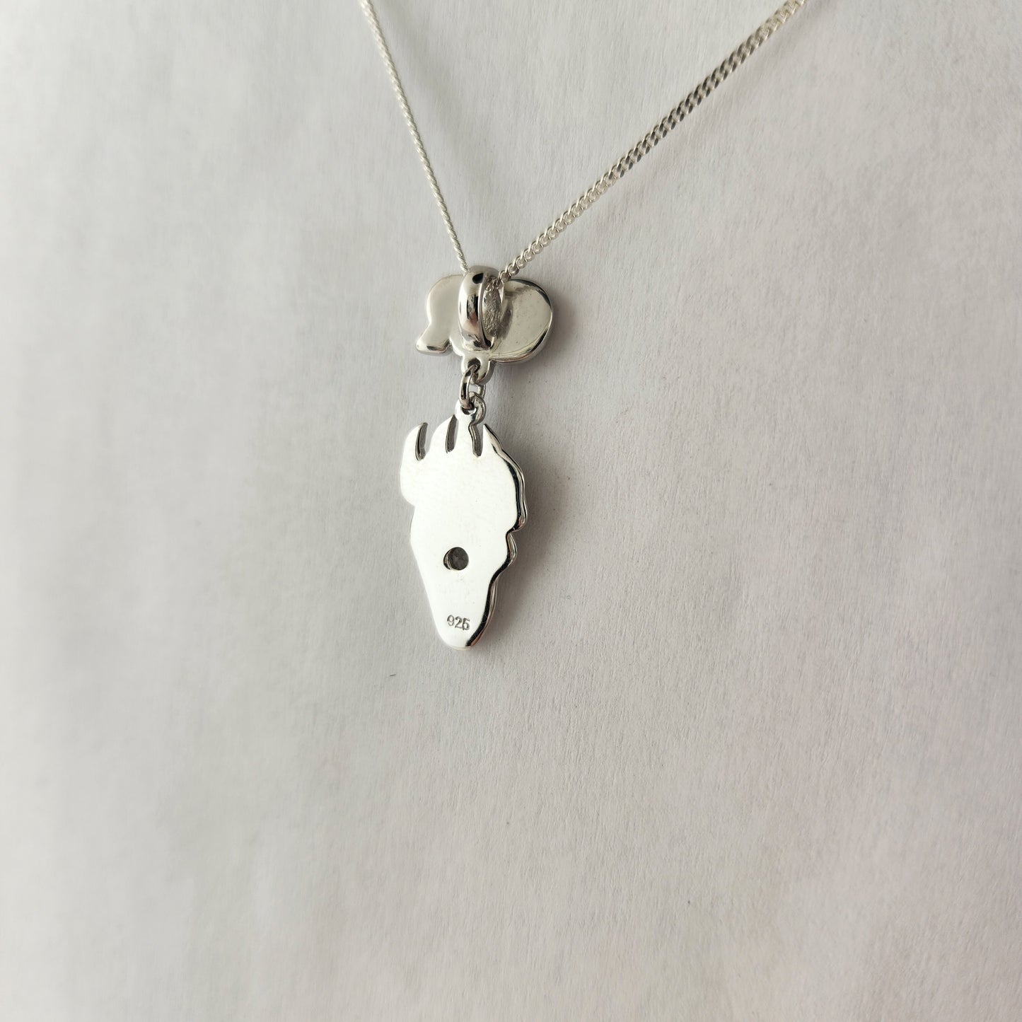 Oregon Bear Paw Pendant with Sapphire