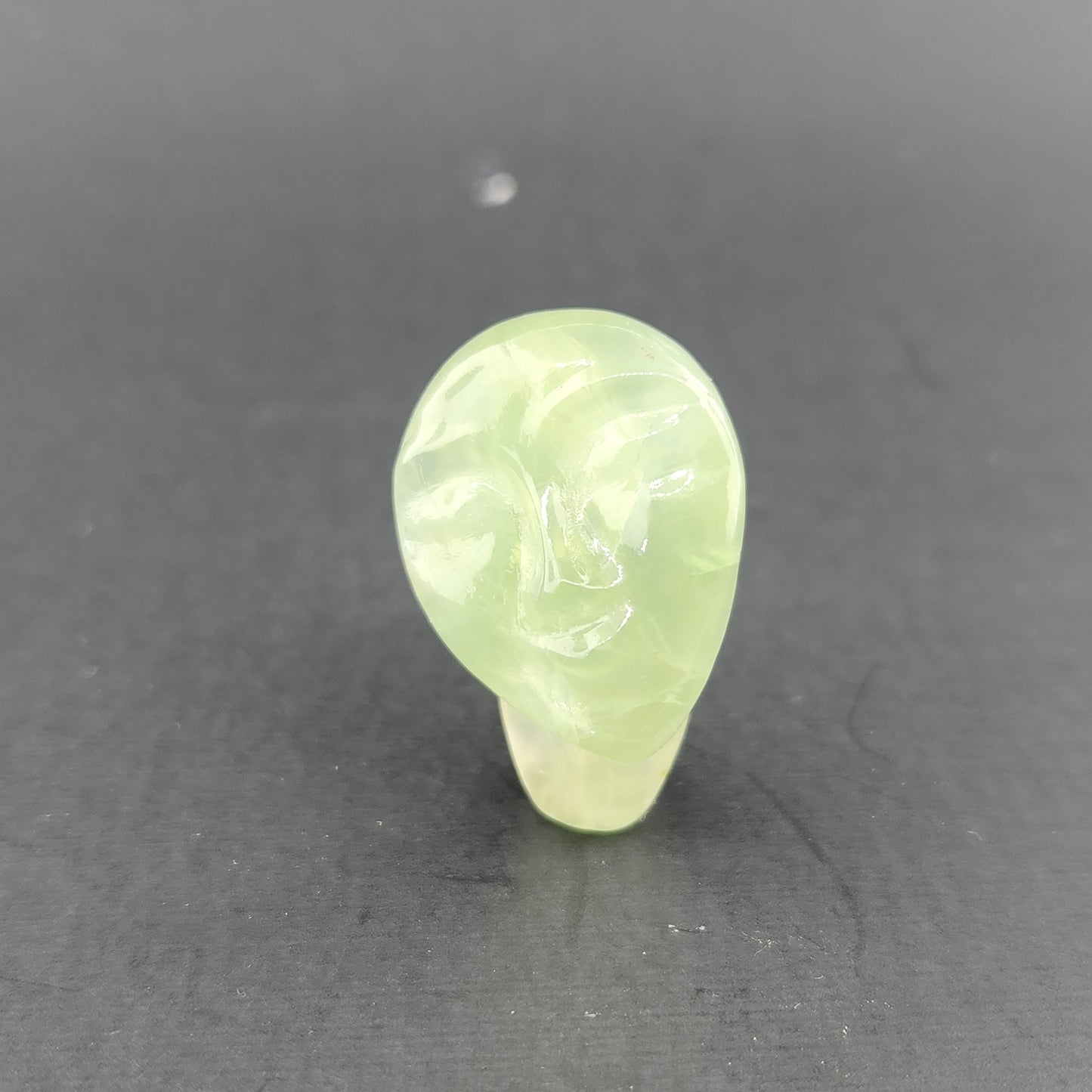 Prehnite carved Face