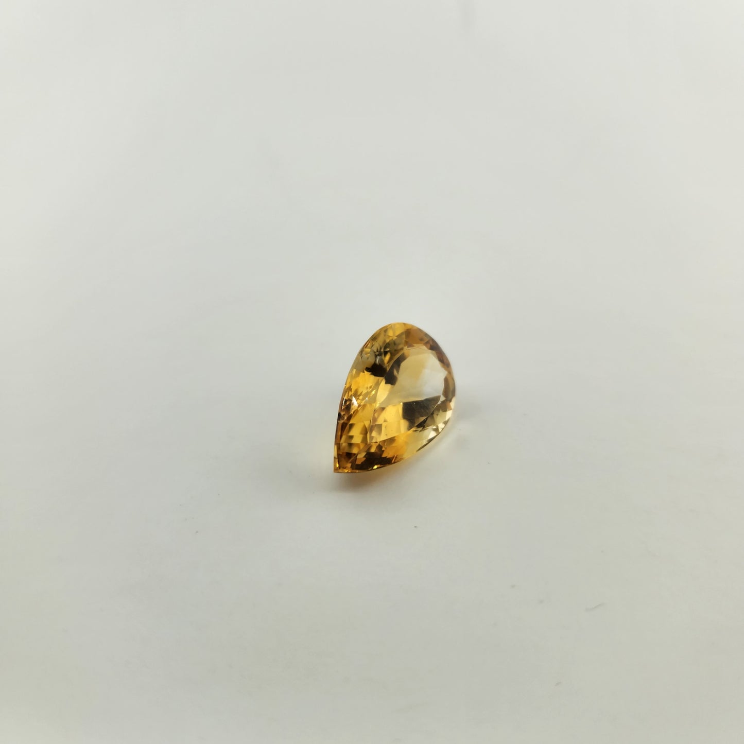 Large 17.98 ct. Citrine Pear Facet