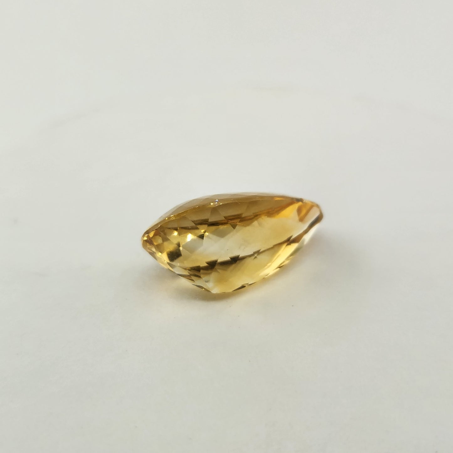 Large 17.98 ct. Citrine Pear Facet