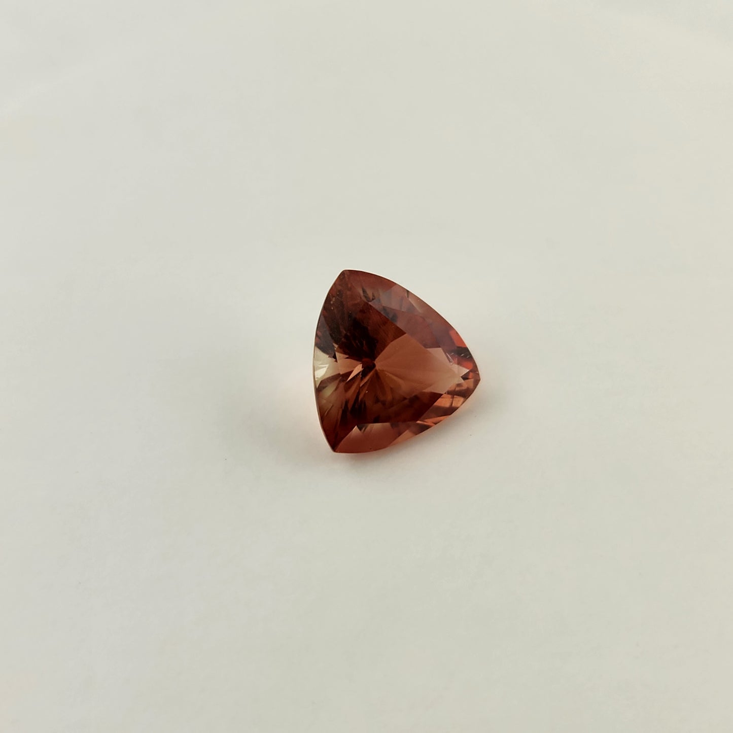 4.62 ct. Deep Red Oregon Sunstone Trillian Cut
