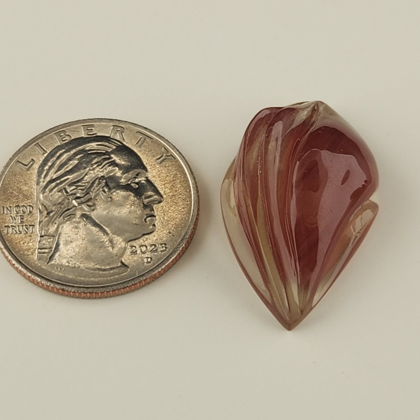 32.74 ct Freeform Carved Oregon Sunstone