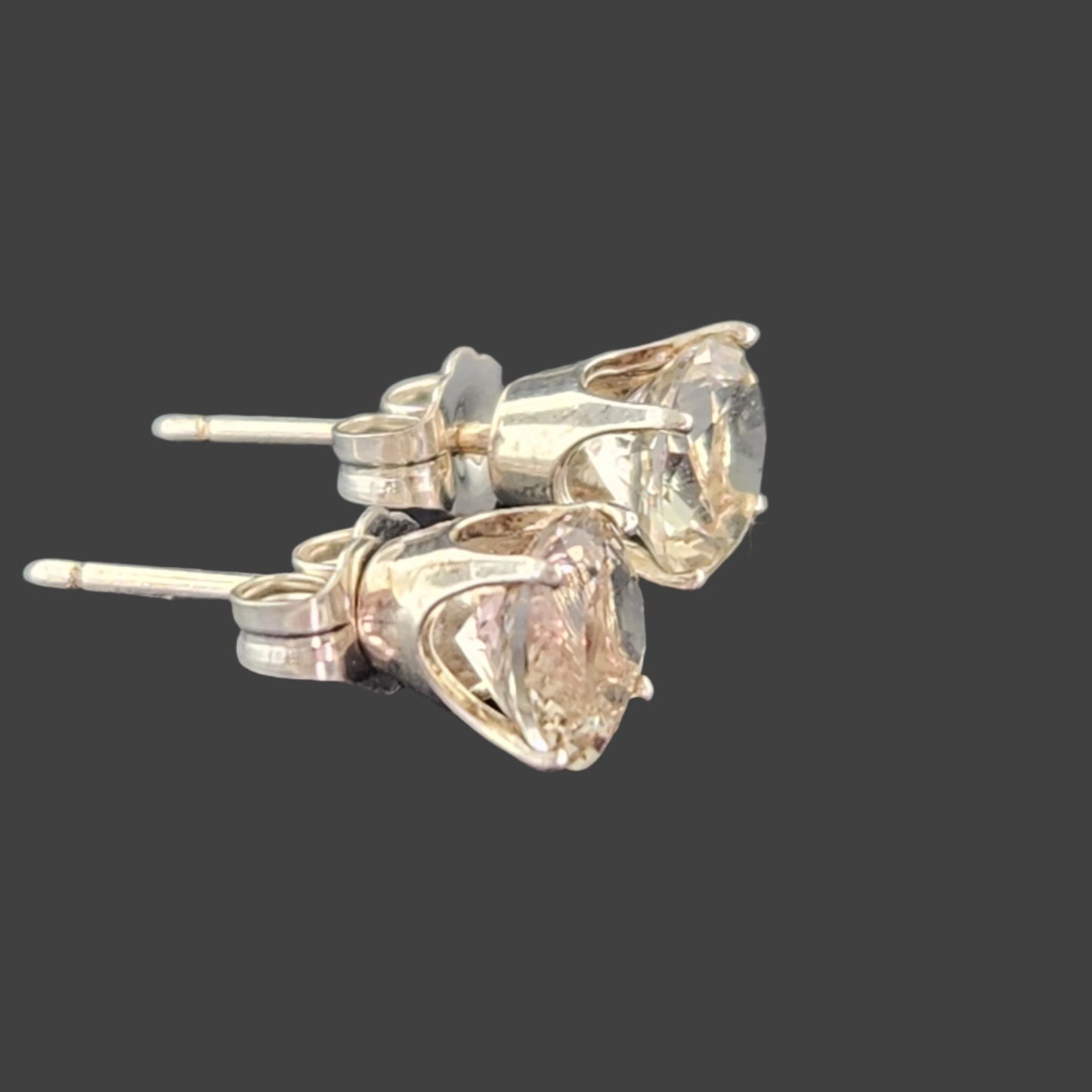 Earrings silver Oregon Sunstones