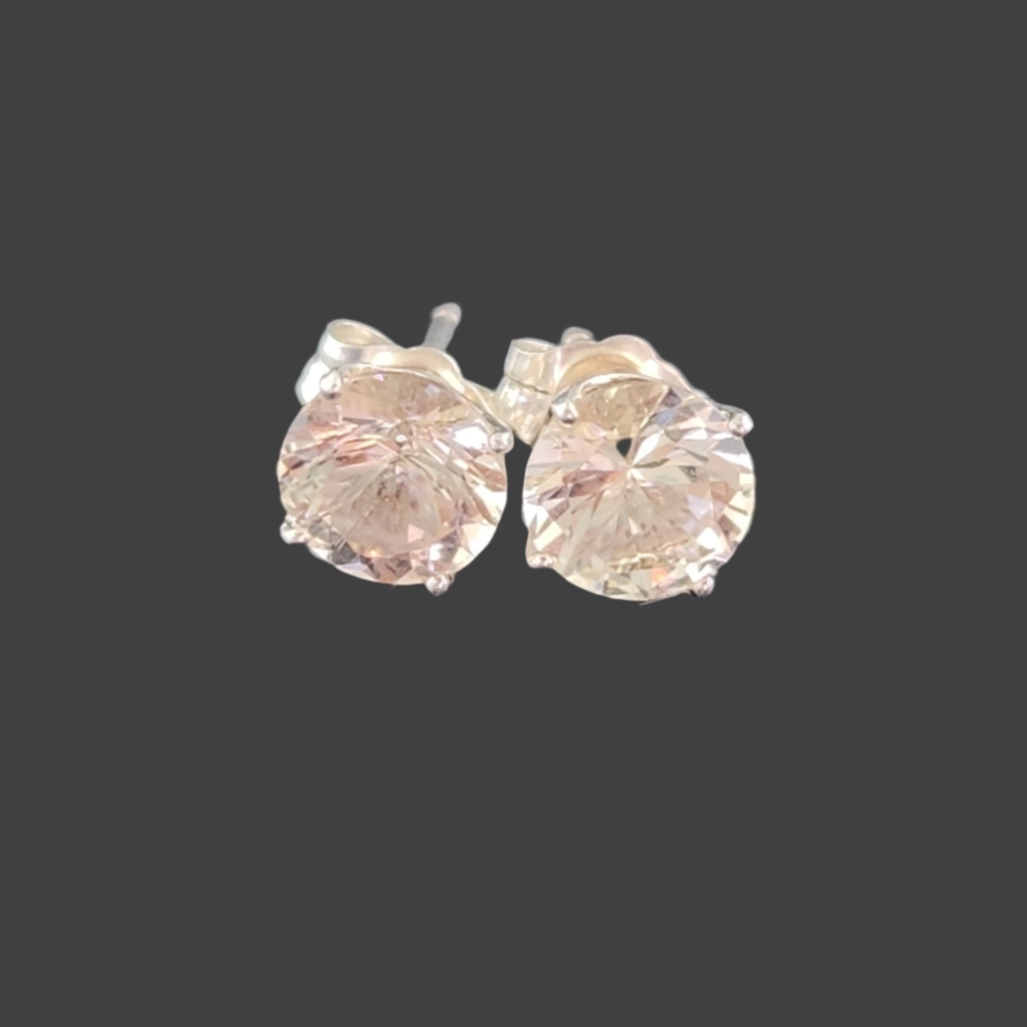 Earrings silver Oregon Sunstones