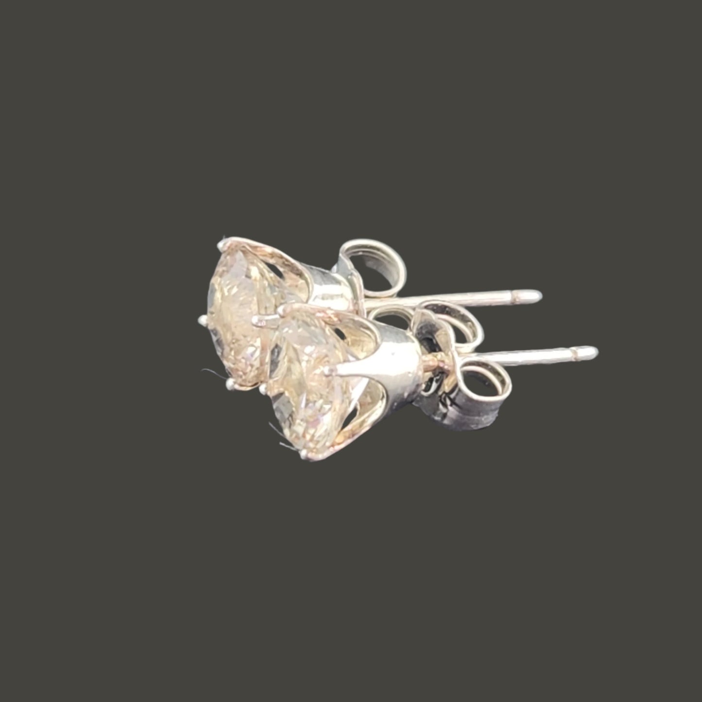 Earrings silver Oregon Sunstones
