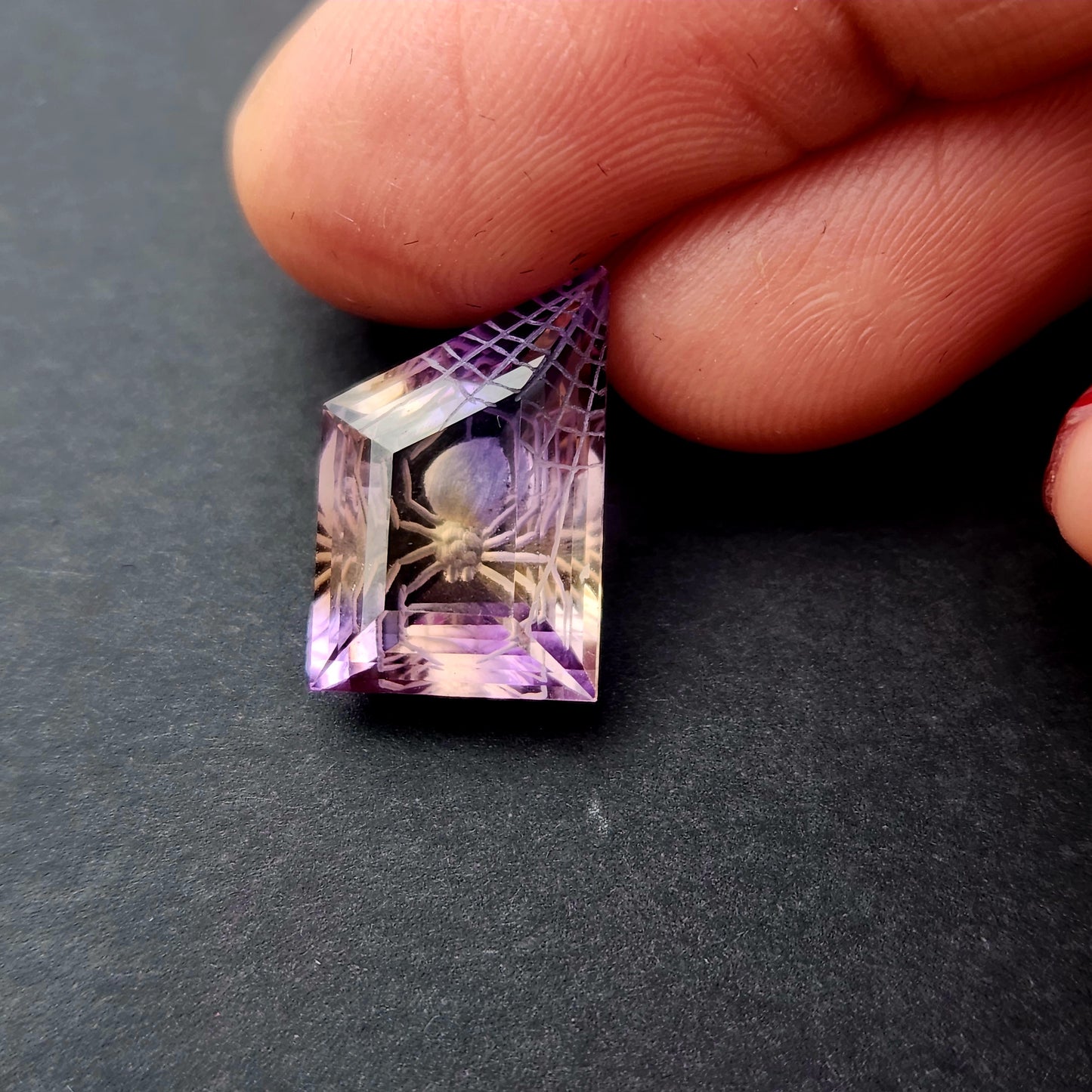 Spider carving Ametrine 7.80 ct
