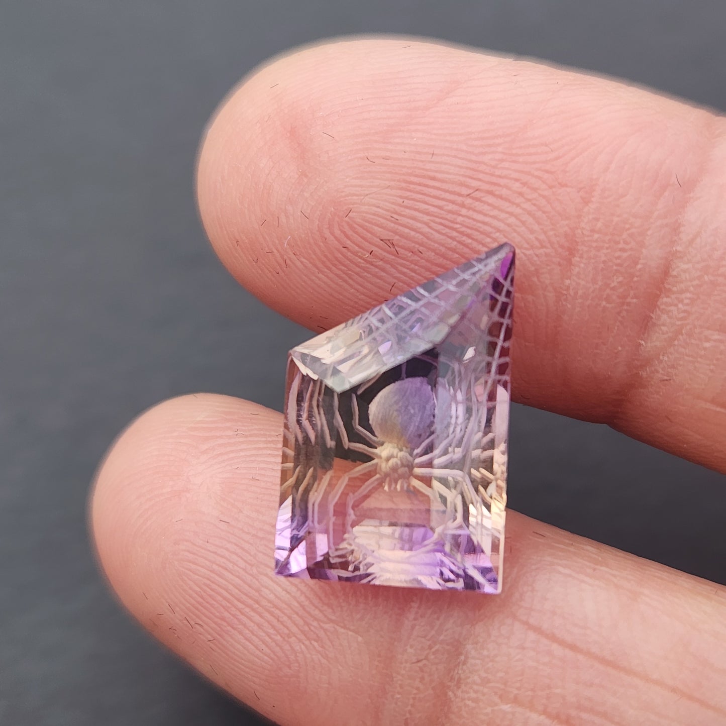 Spider carving Ametrine 7.80 ct