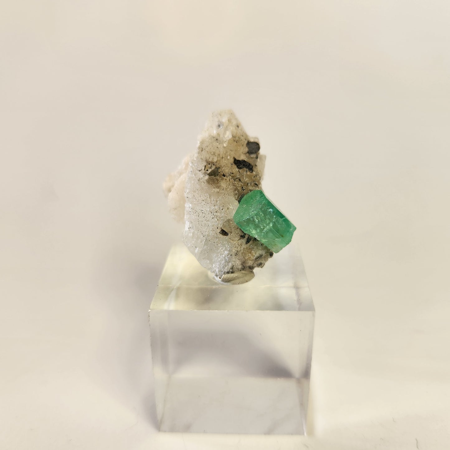 Emerald in Calcite