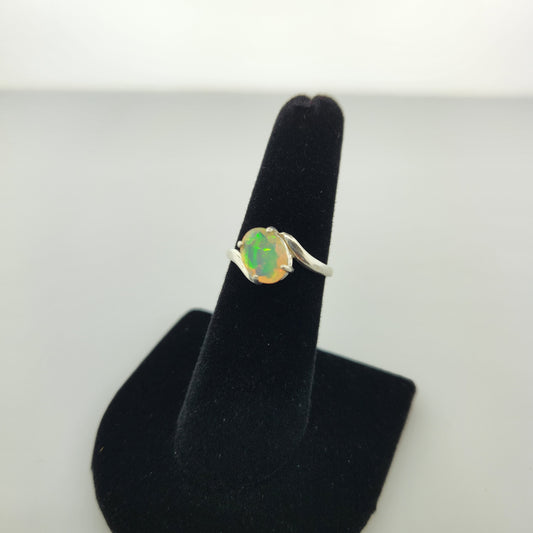 Opal in Silver Ring
