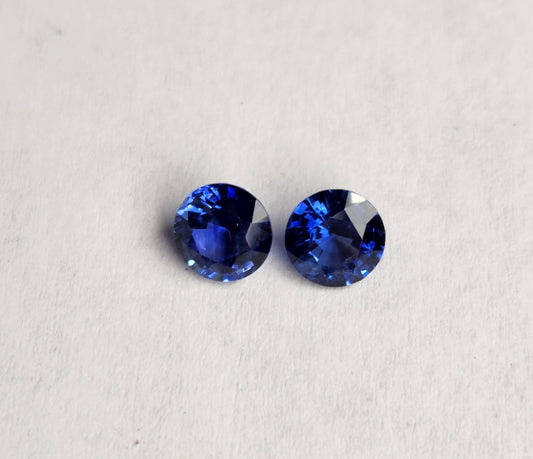 Cobalt Blue Sapphire Round Facets
