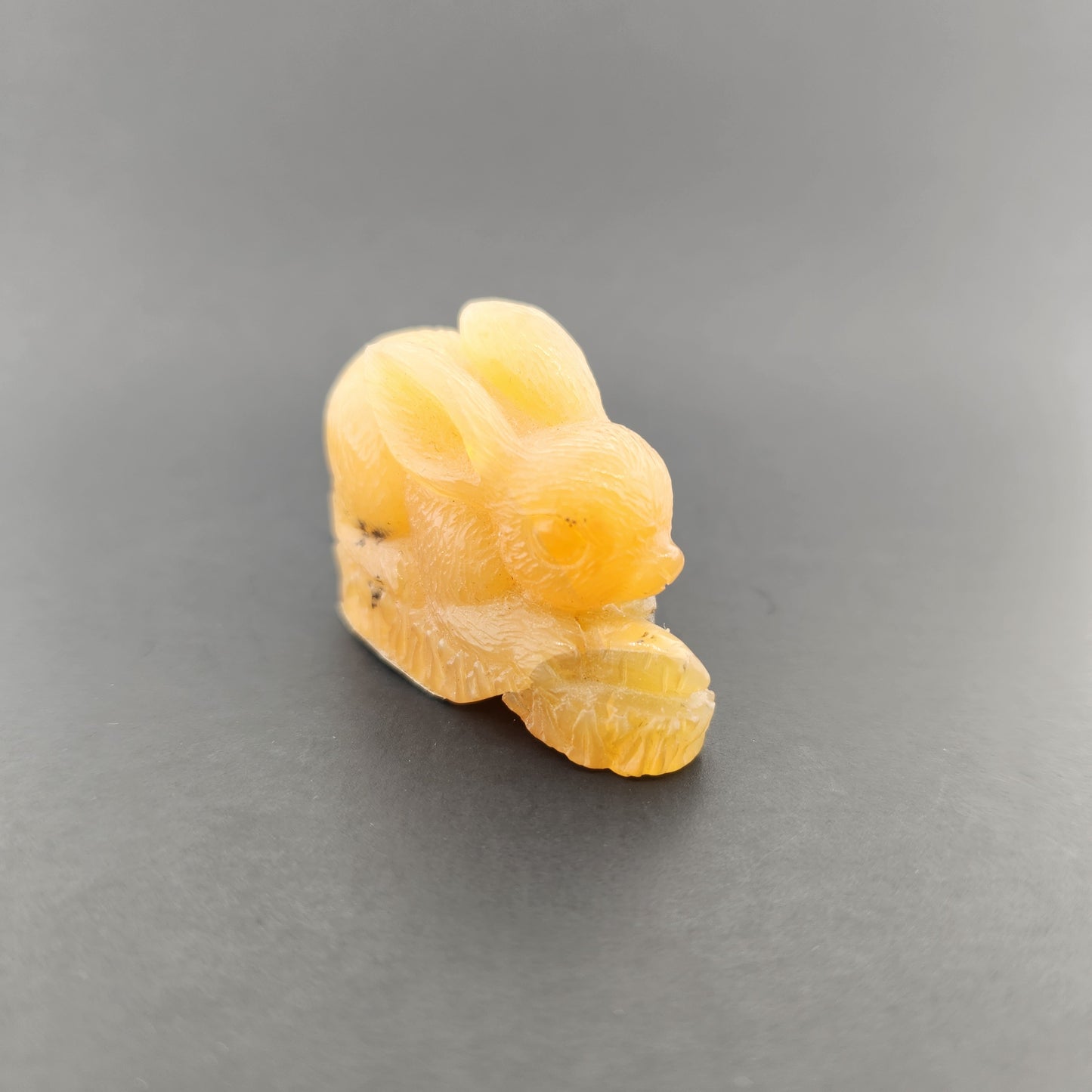 Carving Oregon Opal Rabbit.