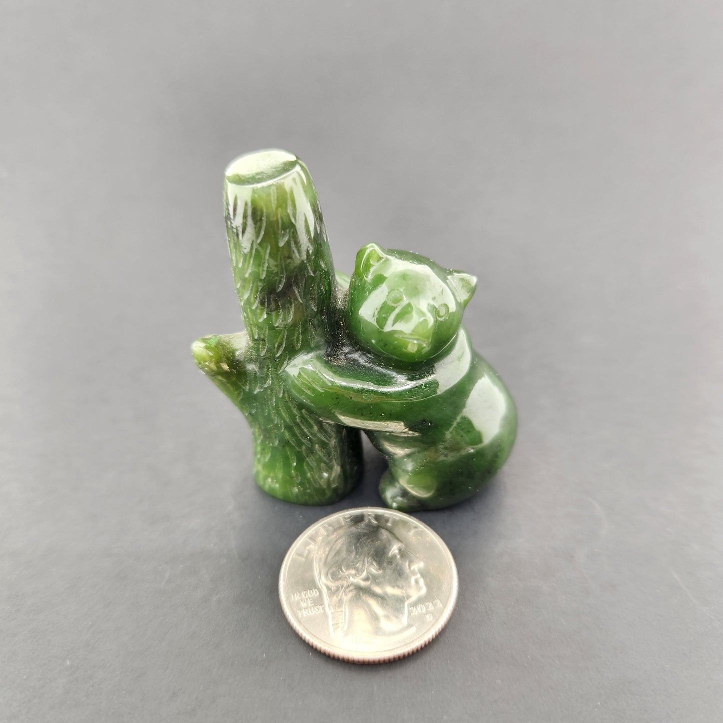 Bear Carving in Jade