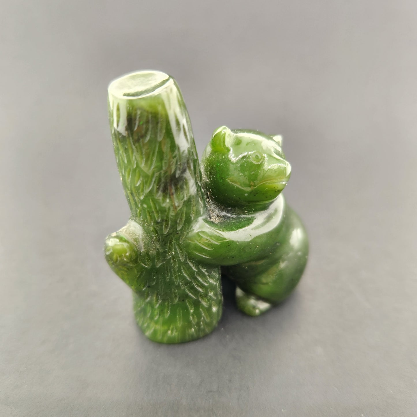 Bear Carving in Jade