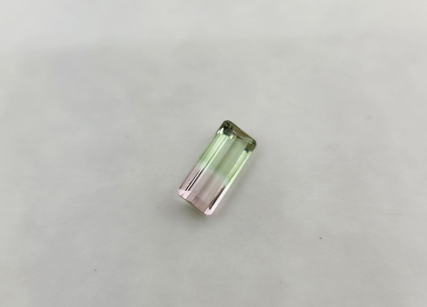 Bi-color Tourmaline Facet