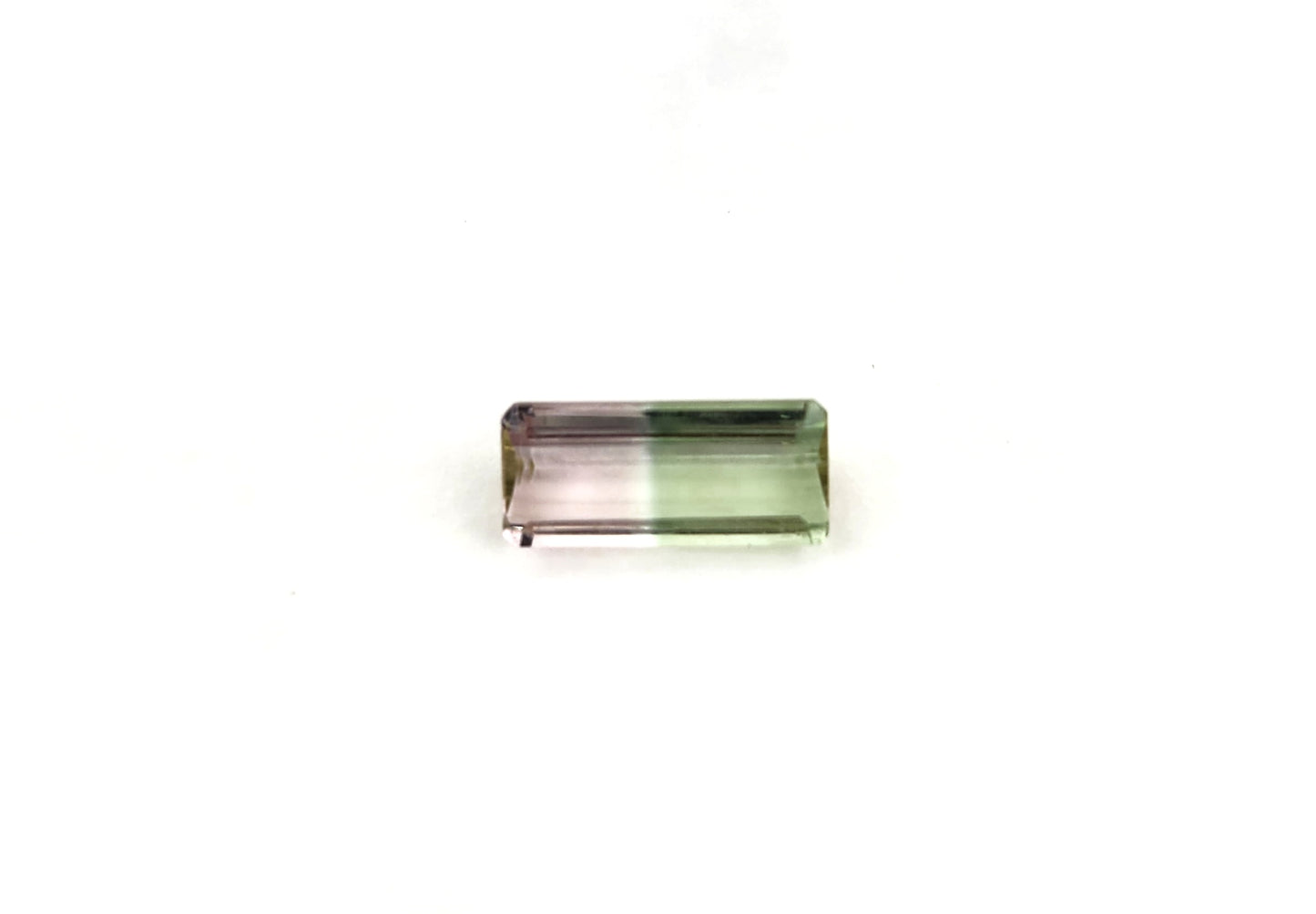 Bi-color Tourmaline Facet
