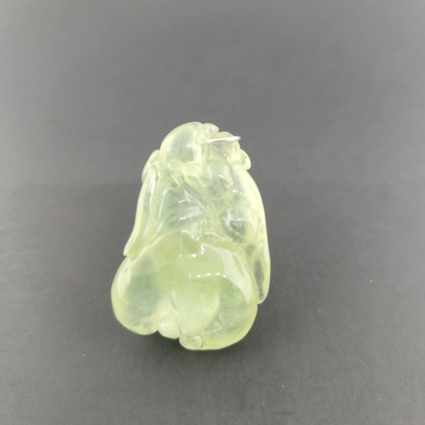 Prehnite Carving Pendant