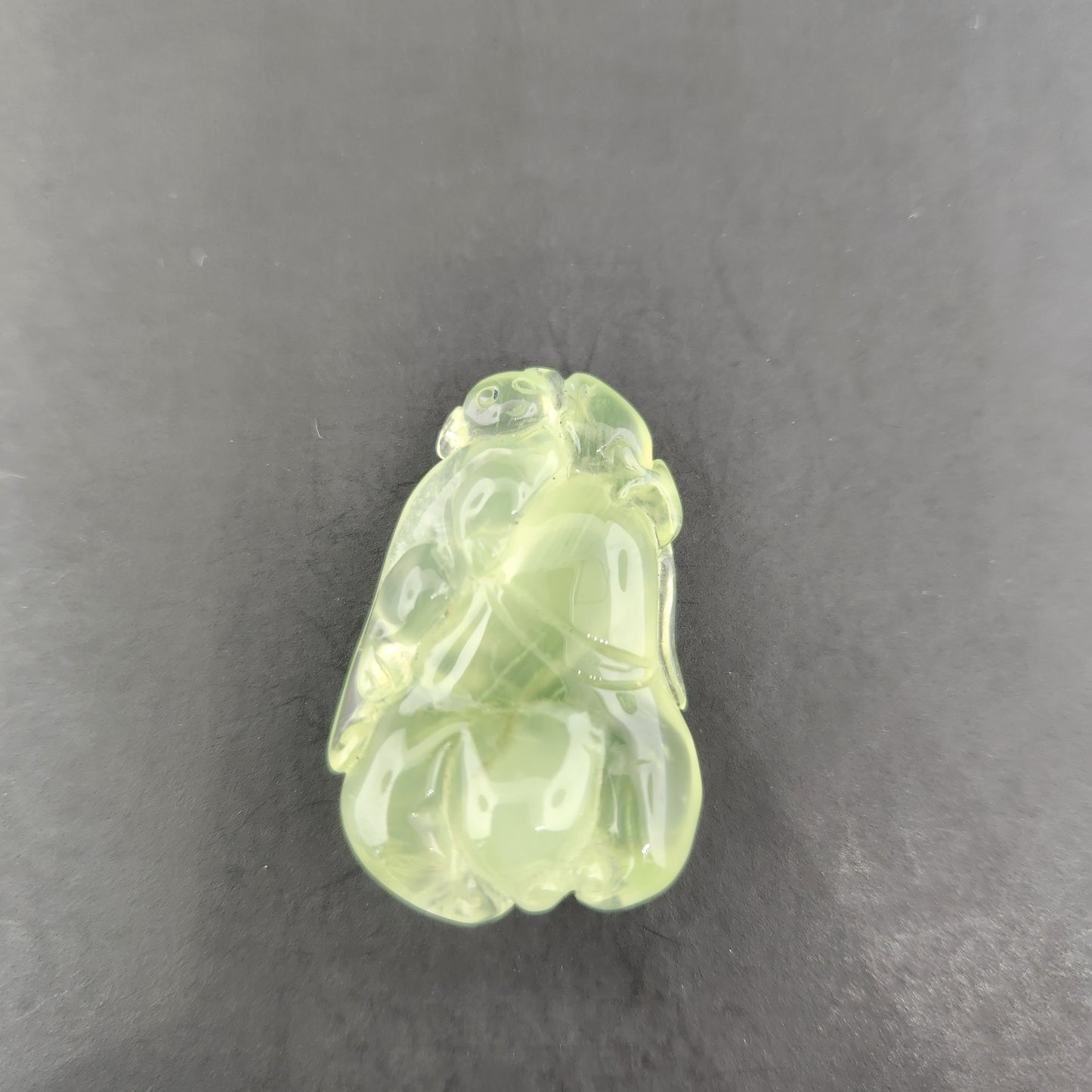 Prehnite Carving Pendant