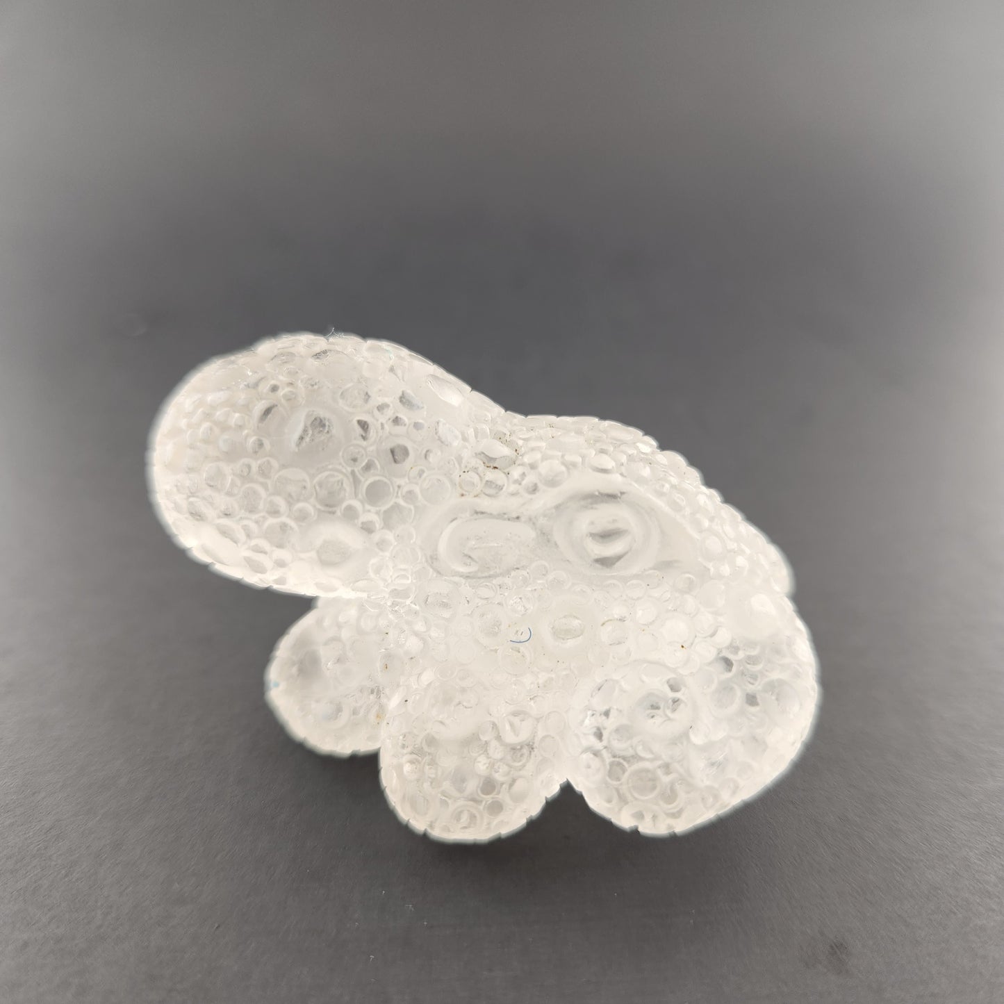 Quartz Crystal hand carved into an octopus