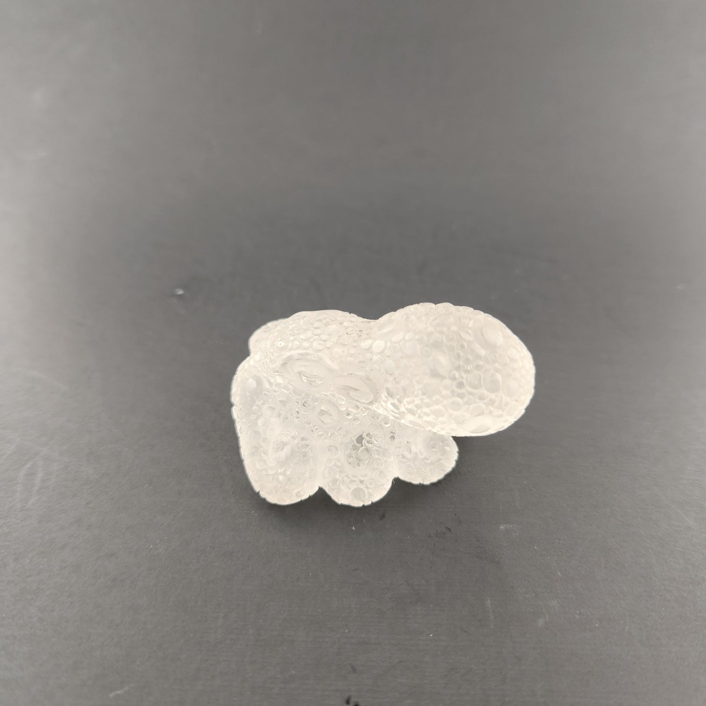 Quartz Crystal hand carved into an octopus