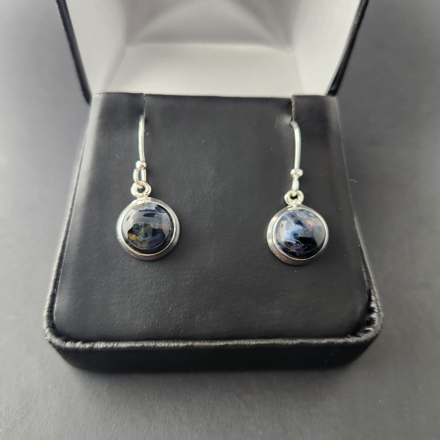 Pietersite set in Sterling Silver Earrings