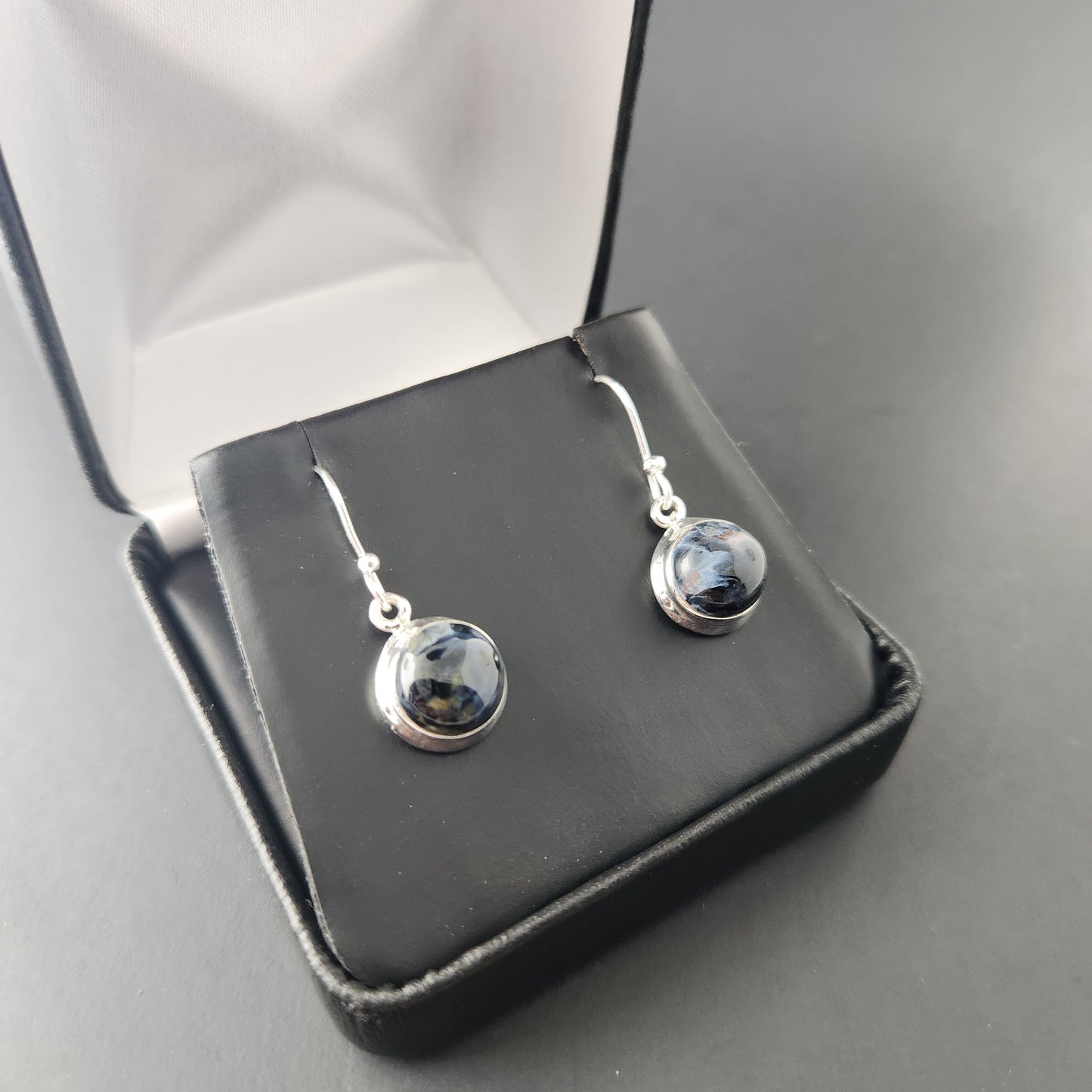 Pietersite set in Sterling Silver Earrings