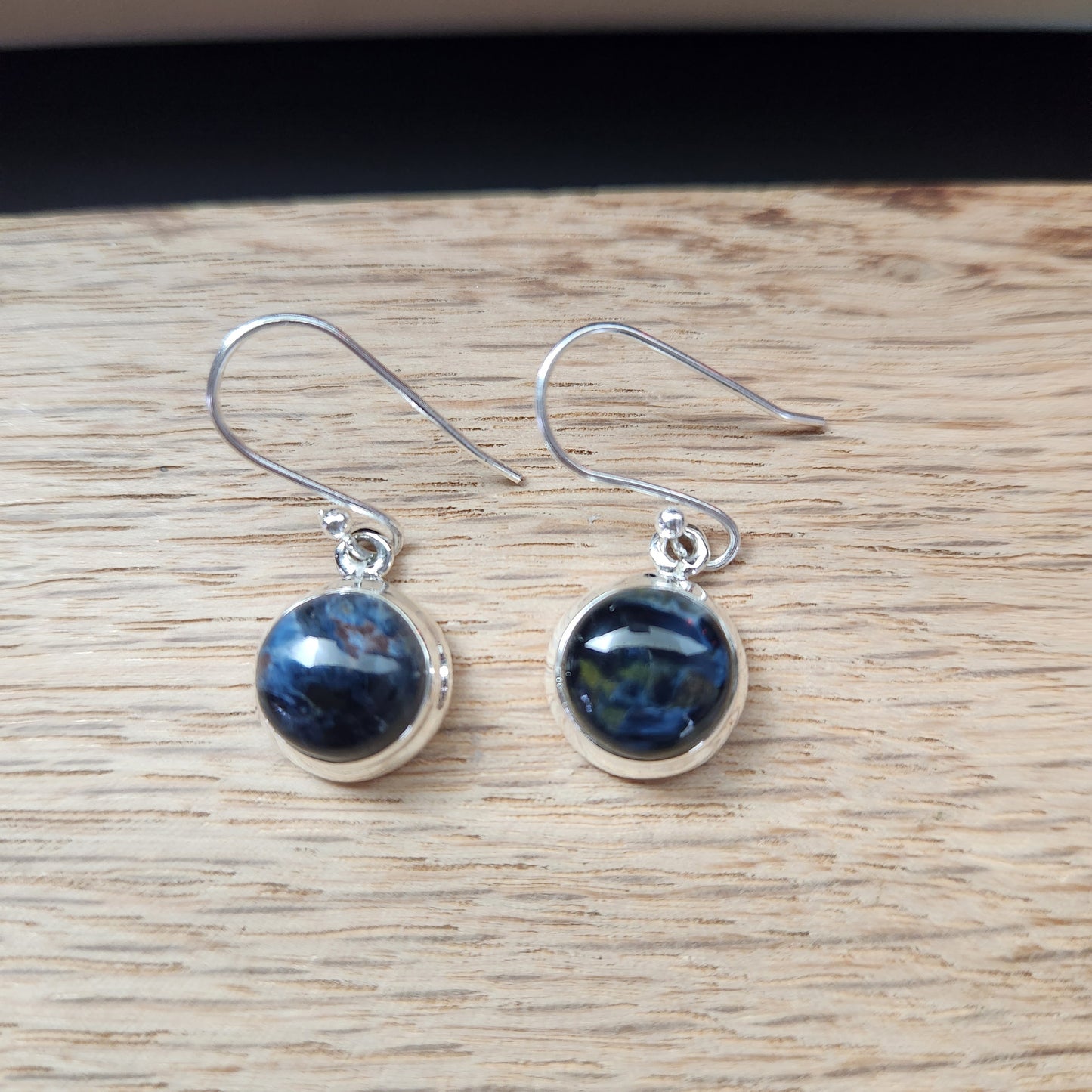 Pietersite set in Sterling Silver Earrings