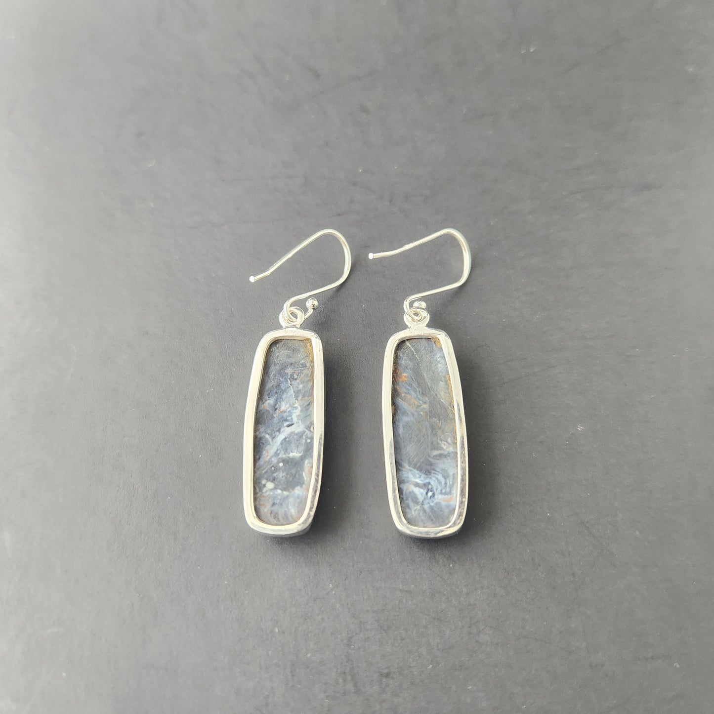 Pietersite set in Sterling Silver Earring