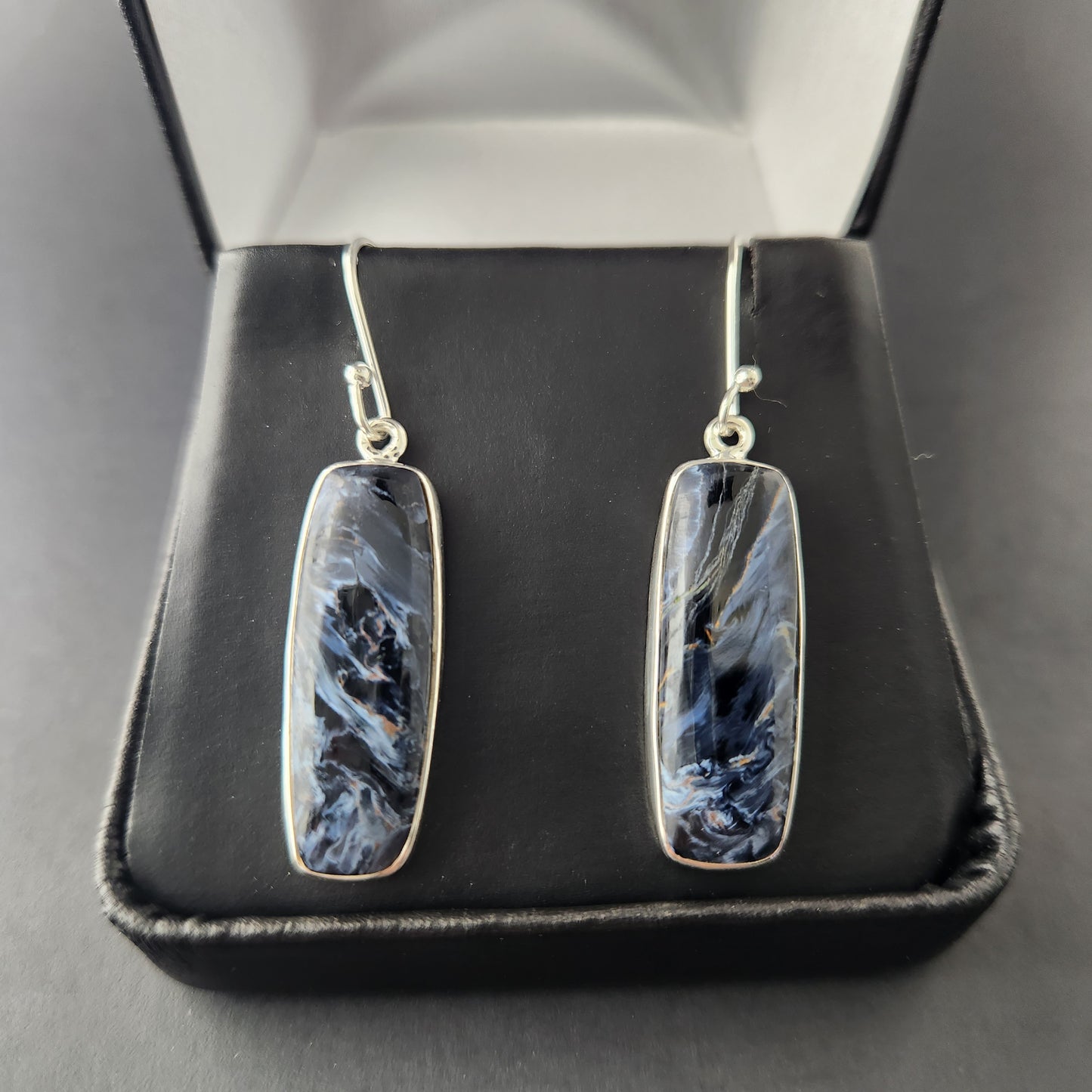 Pietersite set in Sterling Silver Earring
