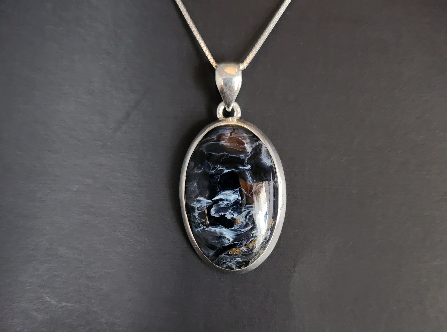 Pietersite set in sterling Silver Pendant