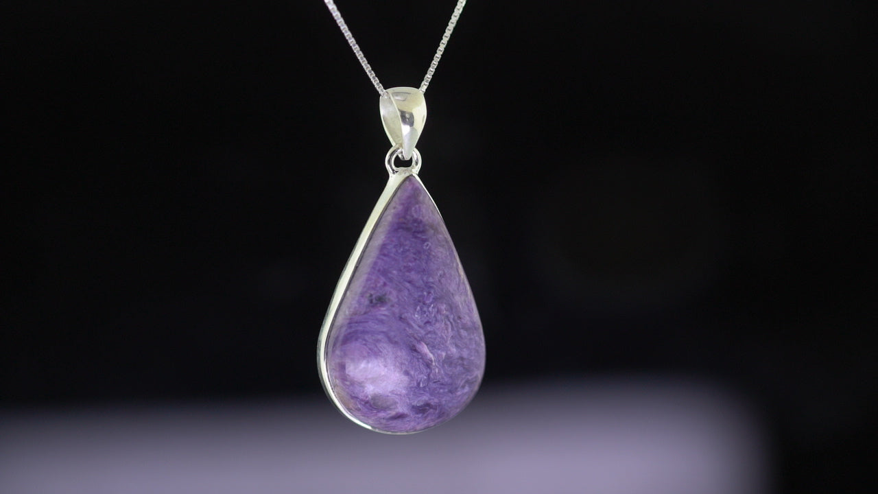 Charoite Pendant Silver