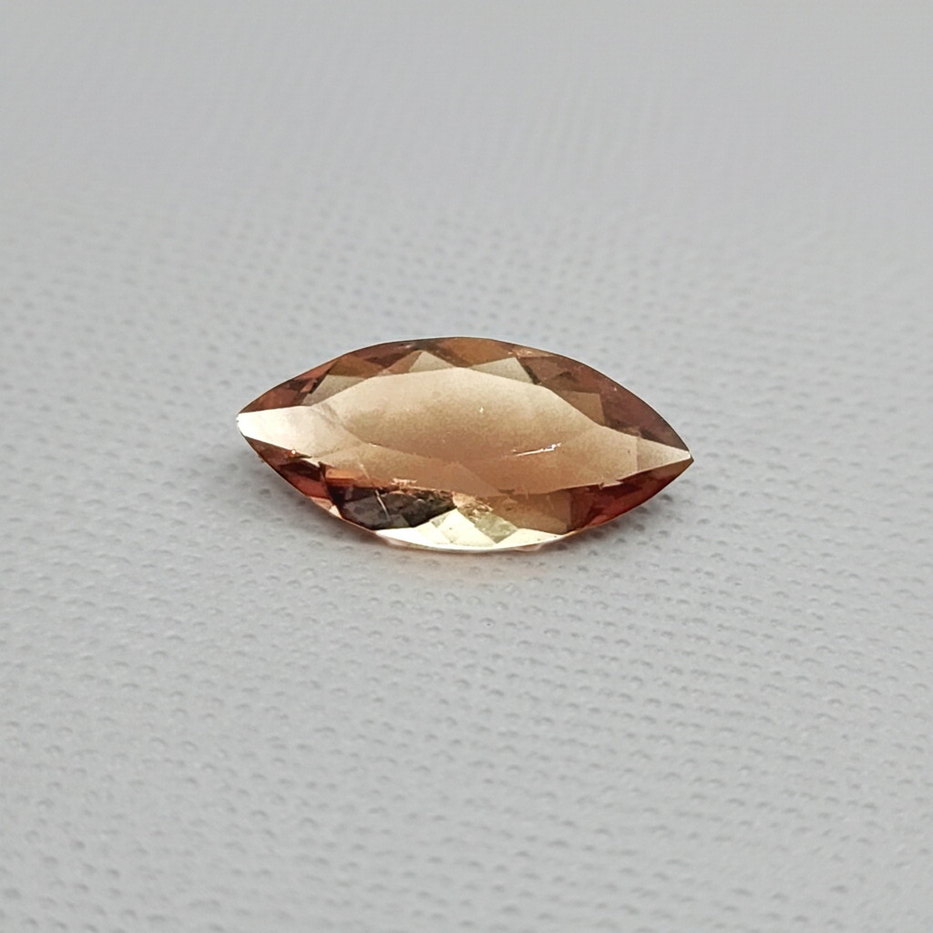 1.8 ct. Peach Oregon Sunstone with Schiller Marquise Cut