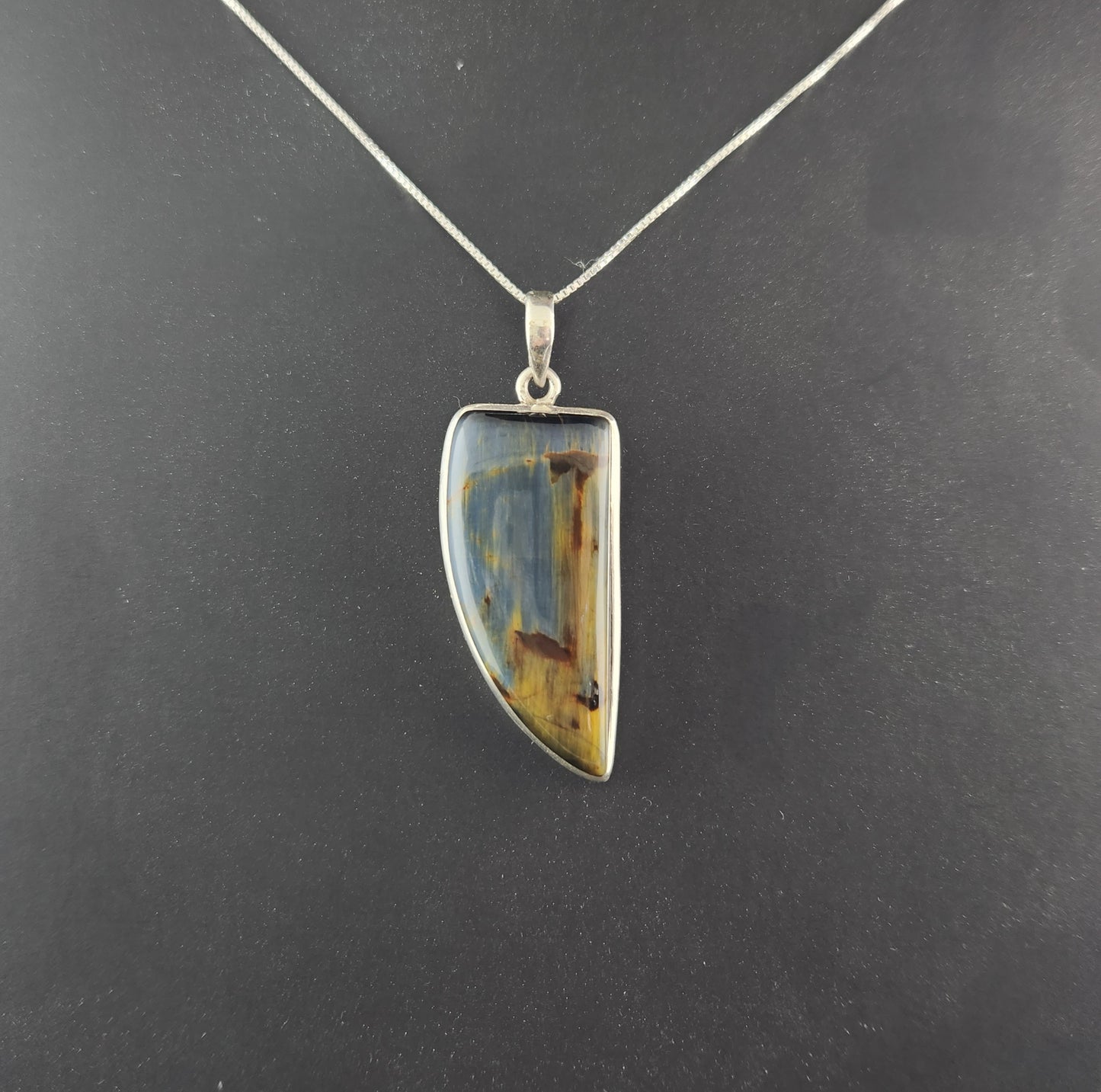 Pietersite Cabochon set in Sterling Silver