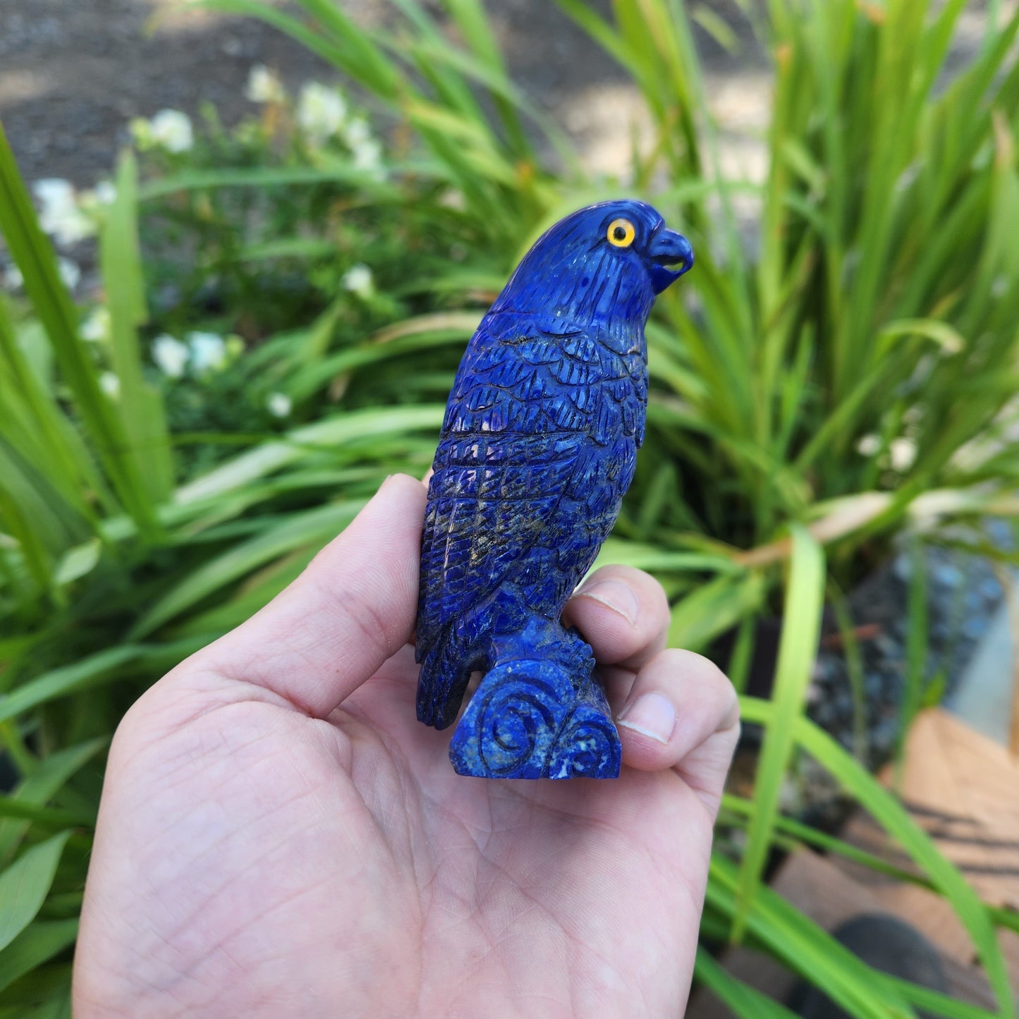 Lapis Lazuli Bird Statue