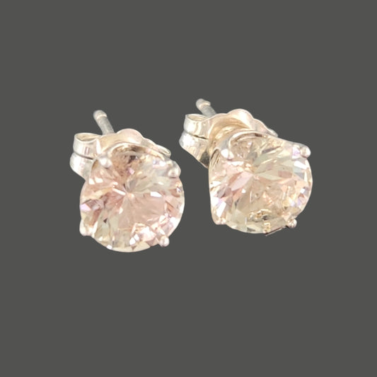 Earrings silver Oregon Sunstones