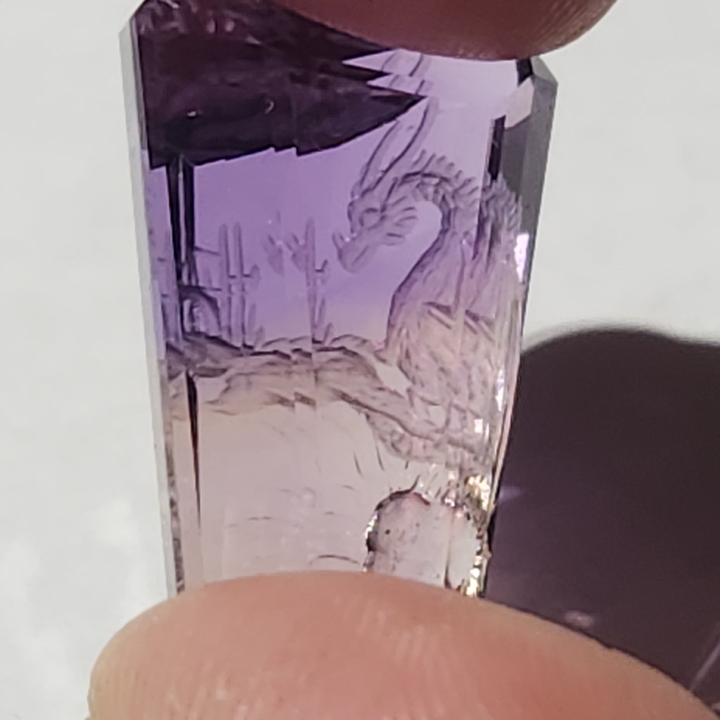 Ametrine Carving Dragon 25.67 ct