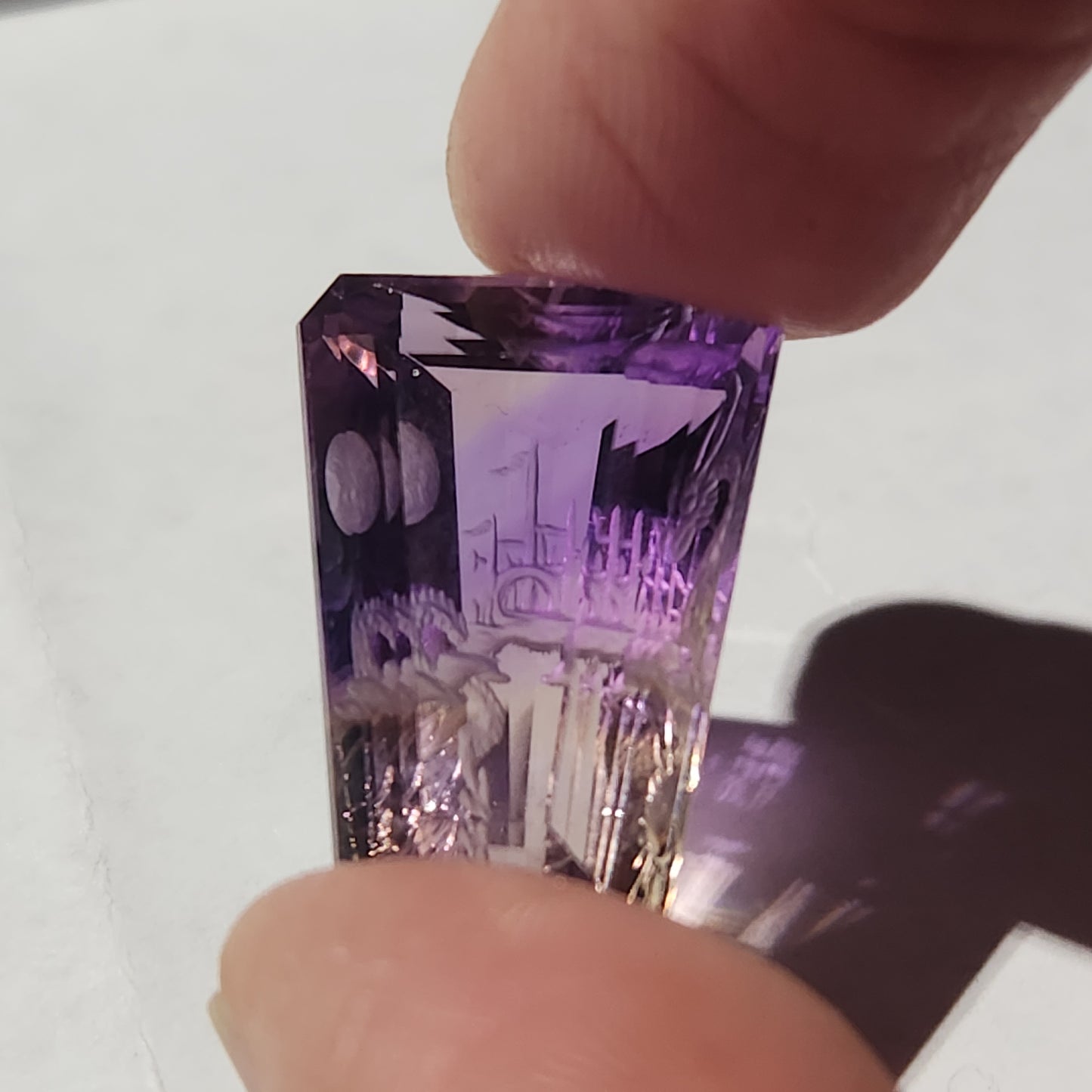 Ametrine Carving Dragon 25.67 ct